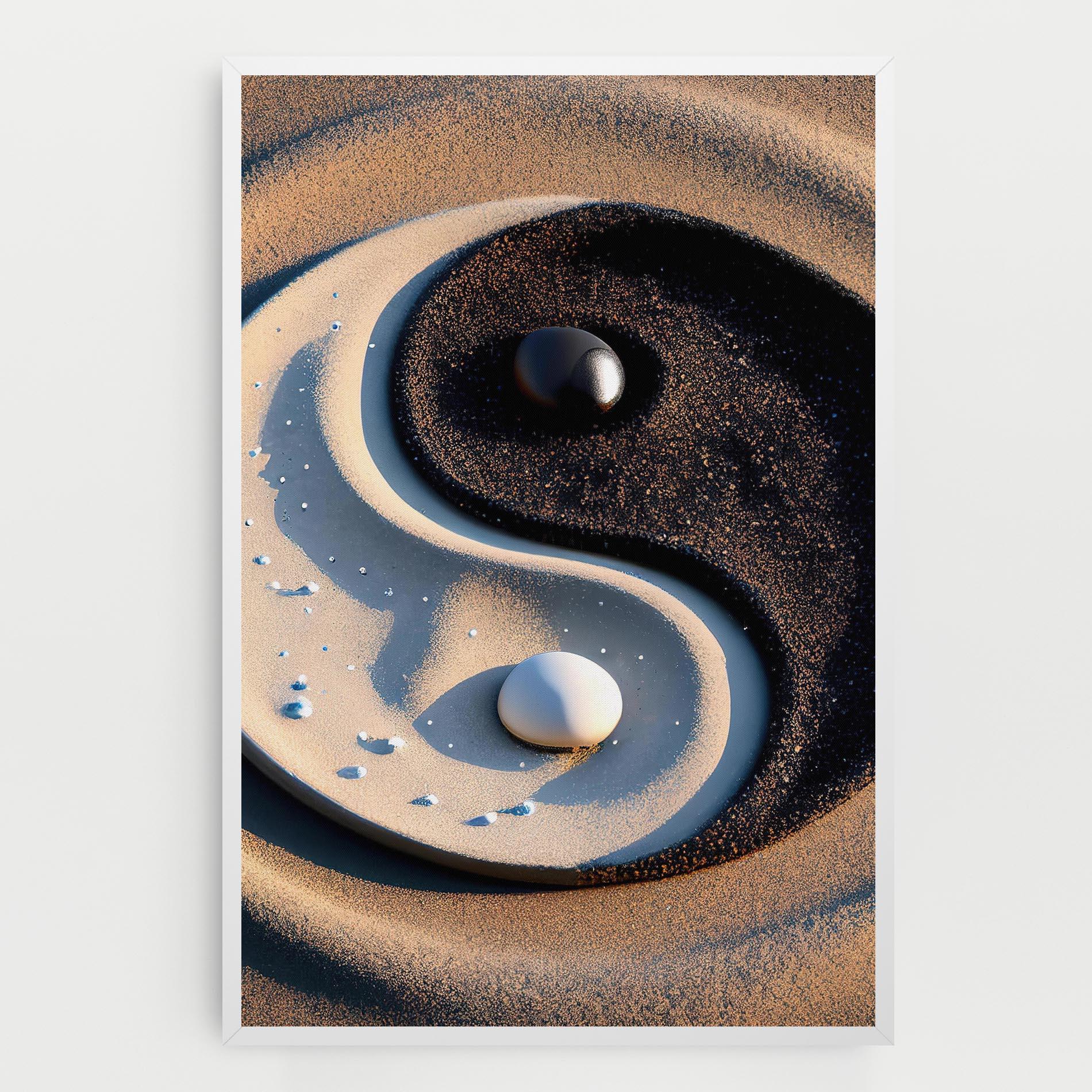 Картина на платно Pretty Sand Yinyang mockup 0