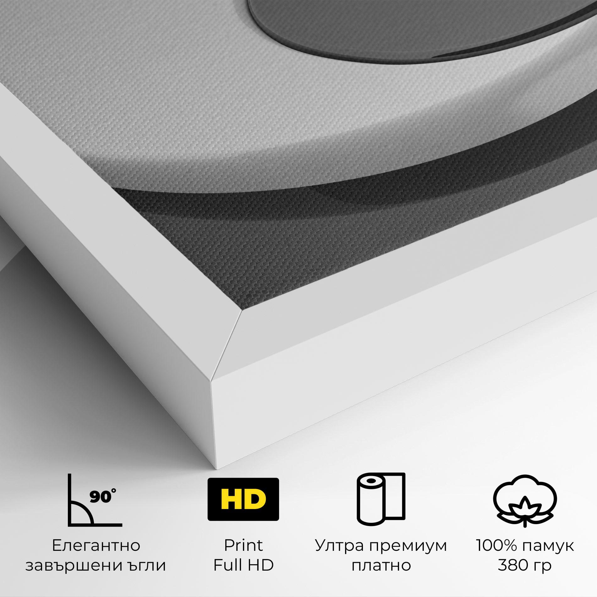 Картина на платно 3d Yinyang mockup 4