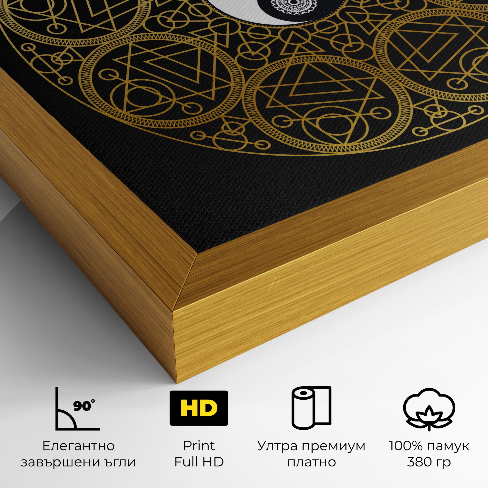 Картина на платно Meditation Mandala mockup 4