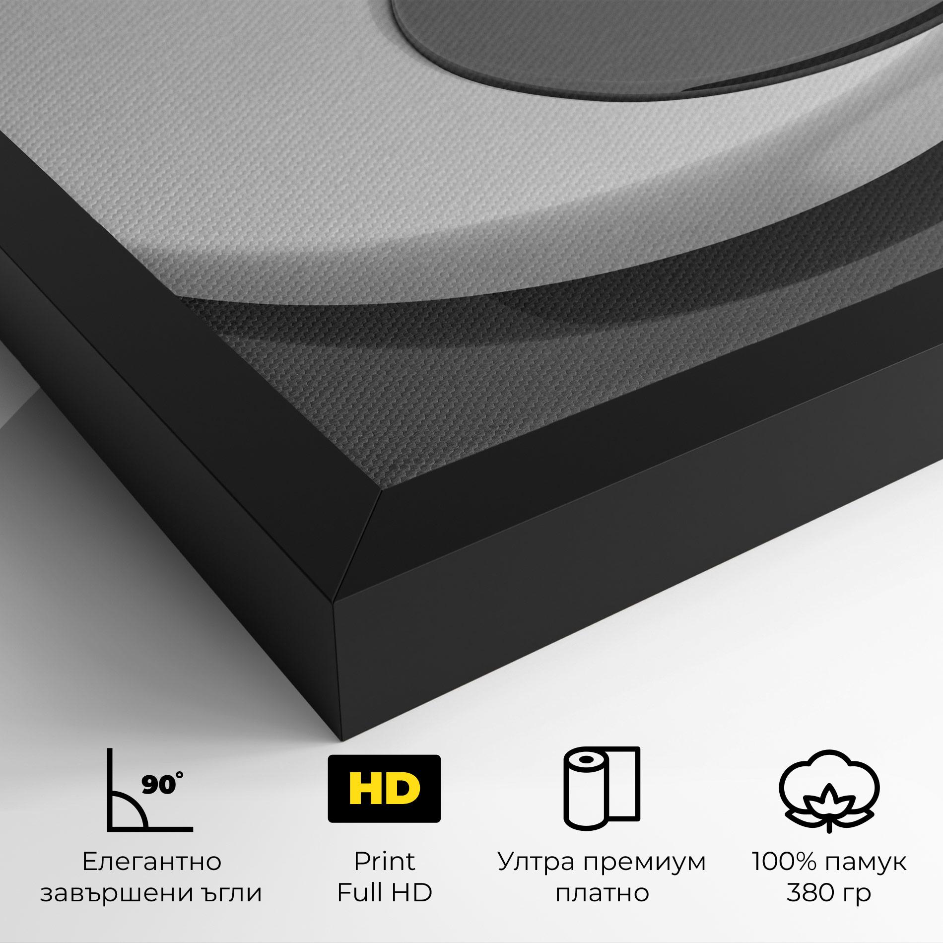 Картина на платно 3d Yinyang mockup 4