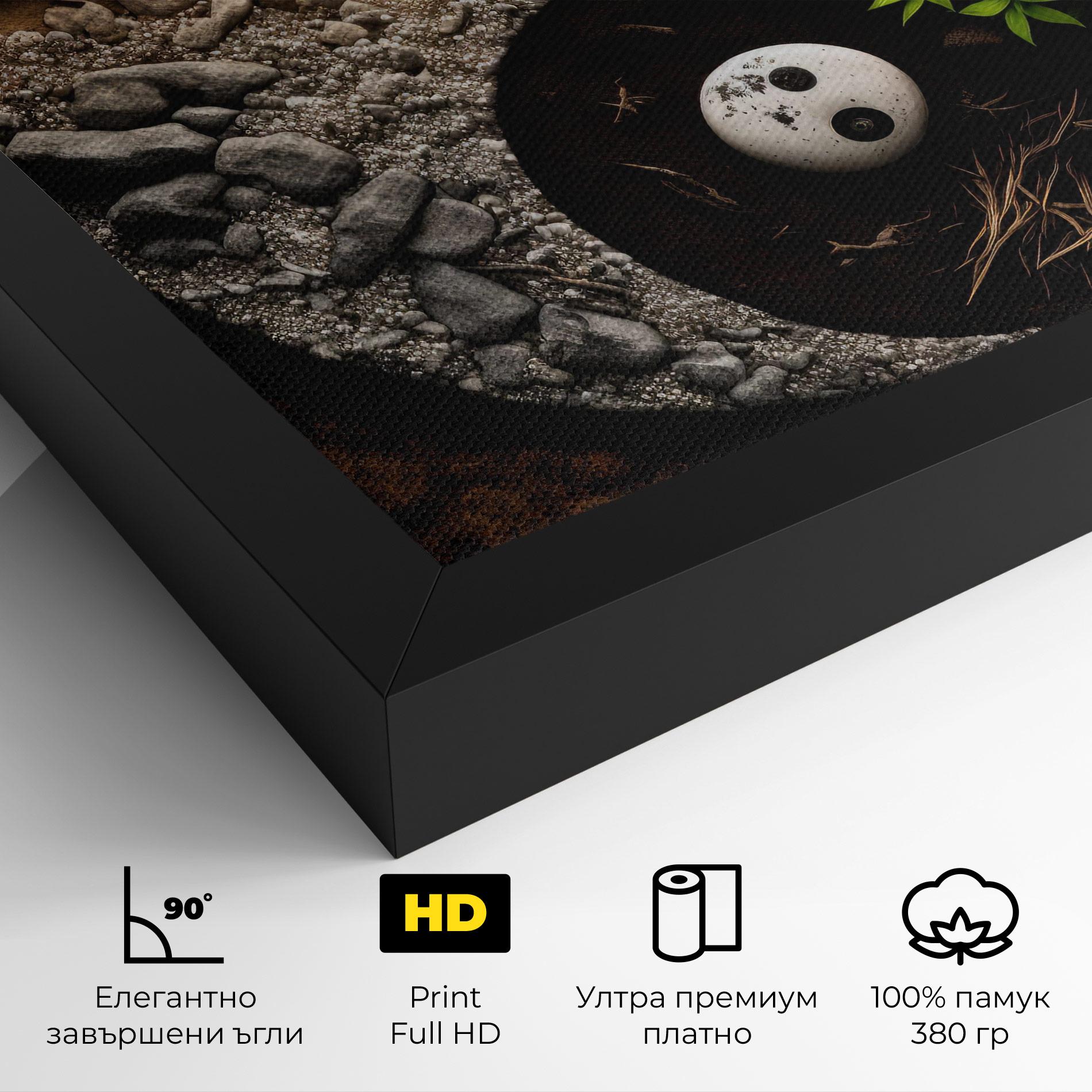Картина на платно Nature Yinyang mockup 4