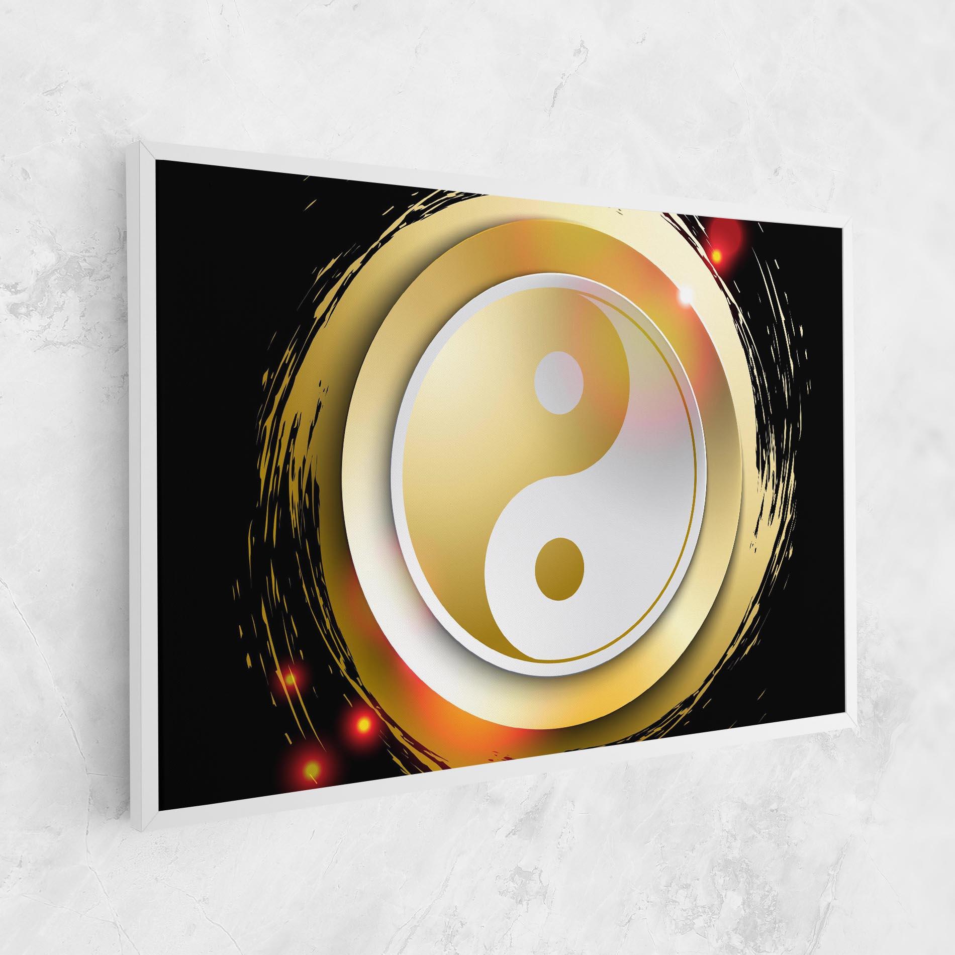 Картина на платно Gold Light Yinyang mockup 1