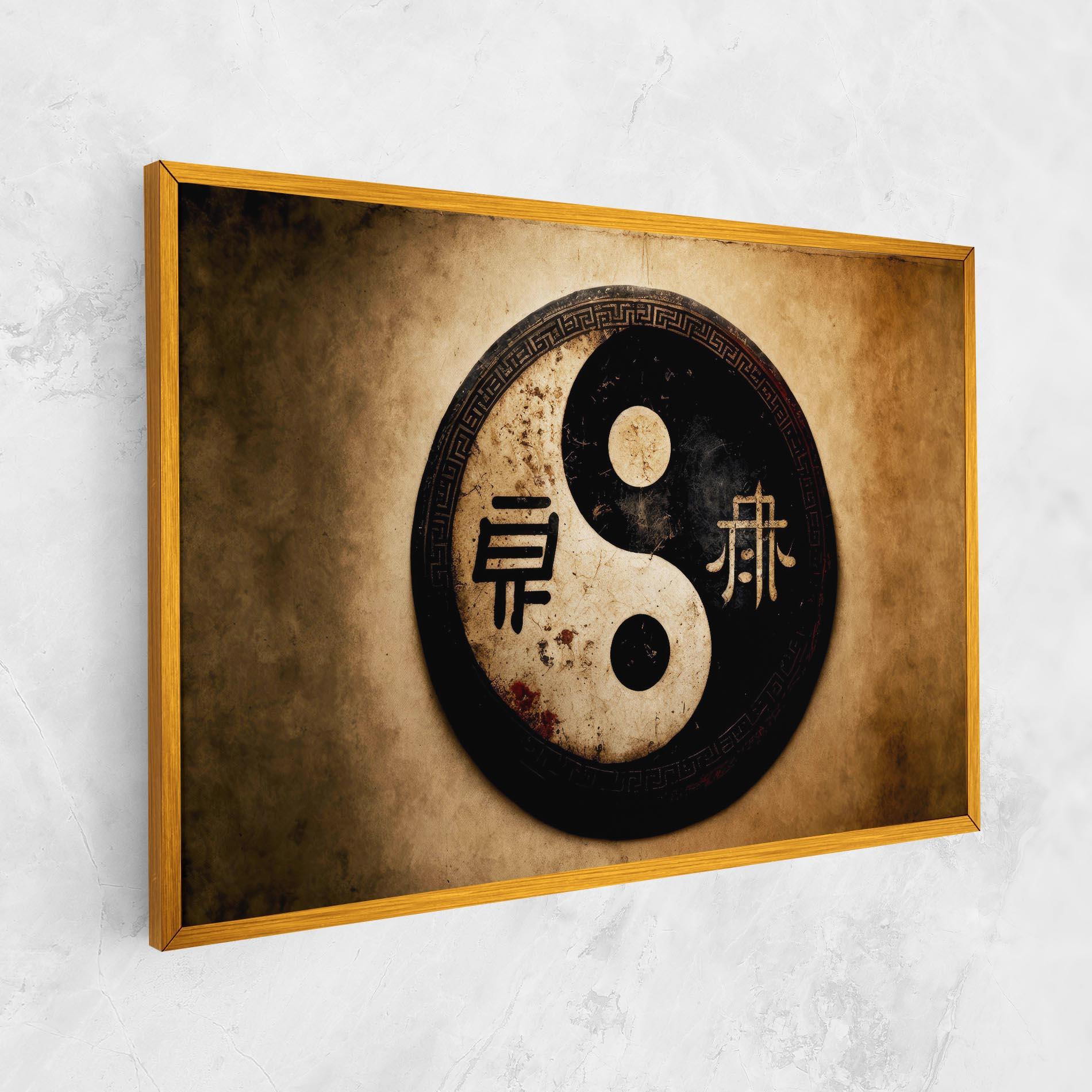 Картина на платно Chinese Yinyang mockup 1