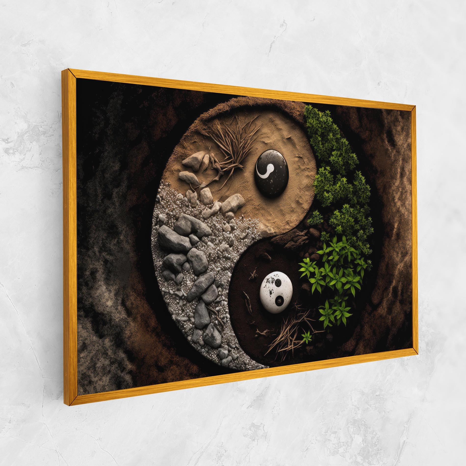 Картина на платно Nature Yinyang mockup 1