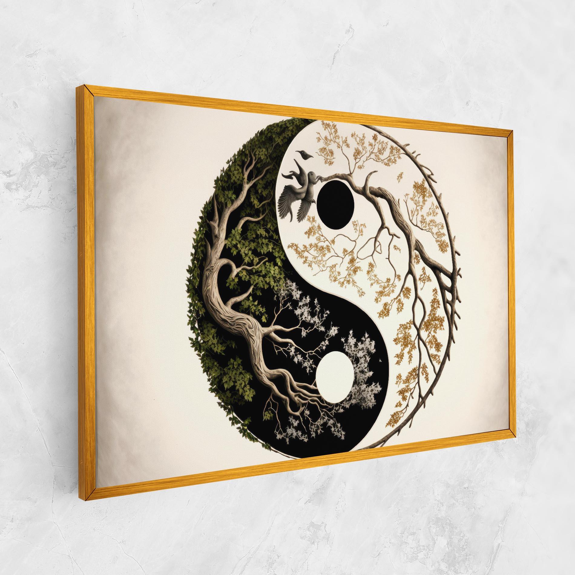 Картина на платно Tree Yinyang mockup 1
