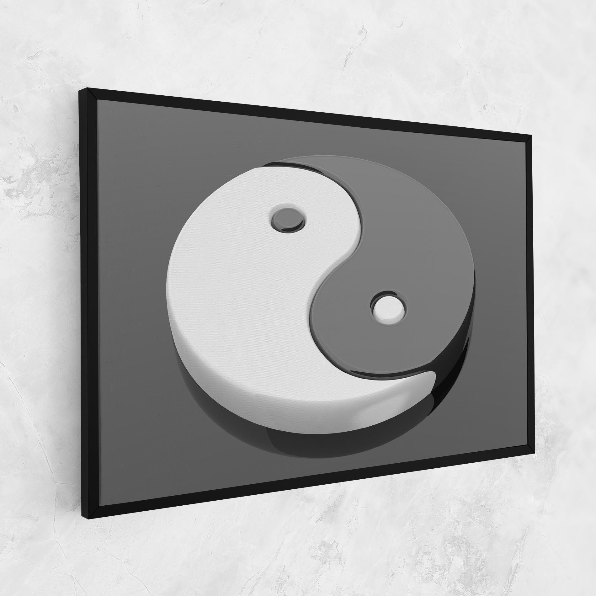 Картина на платно 3d Yinyang mockup 1
