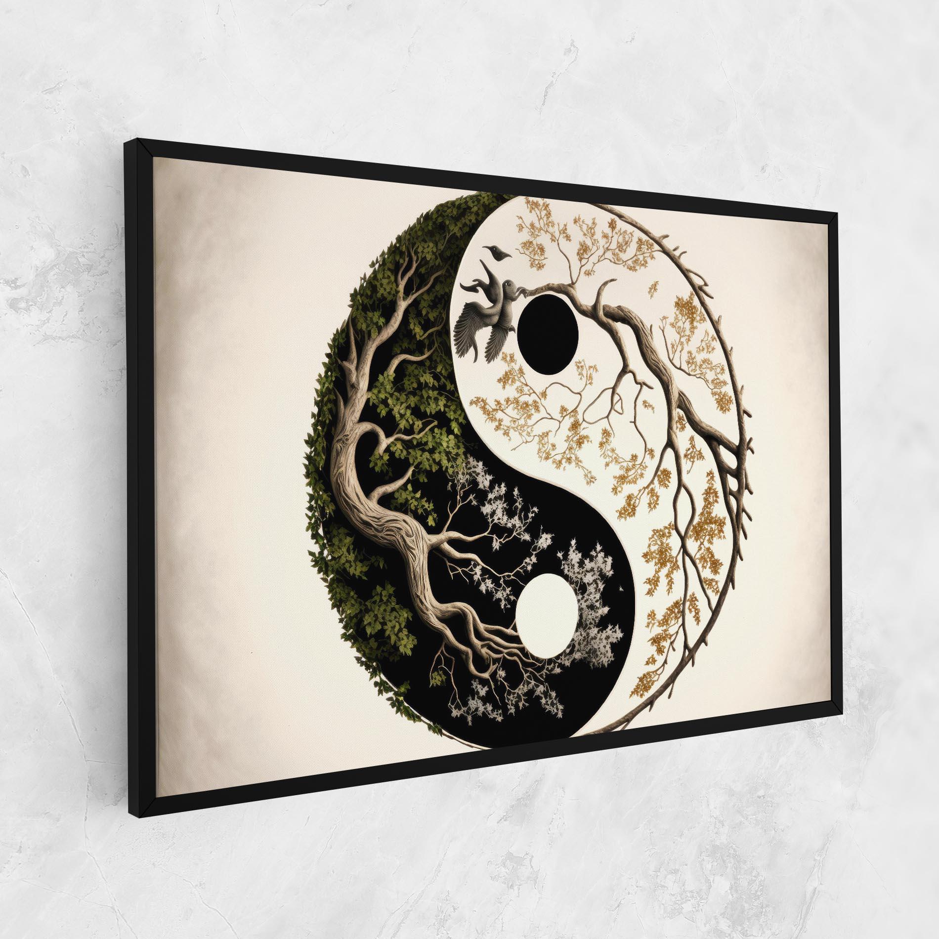 Картина на платно Tree Yinyang mockup 1