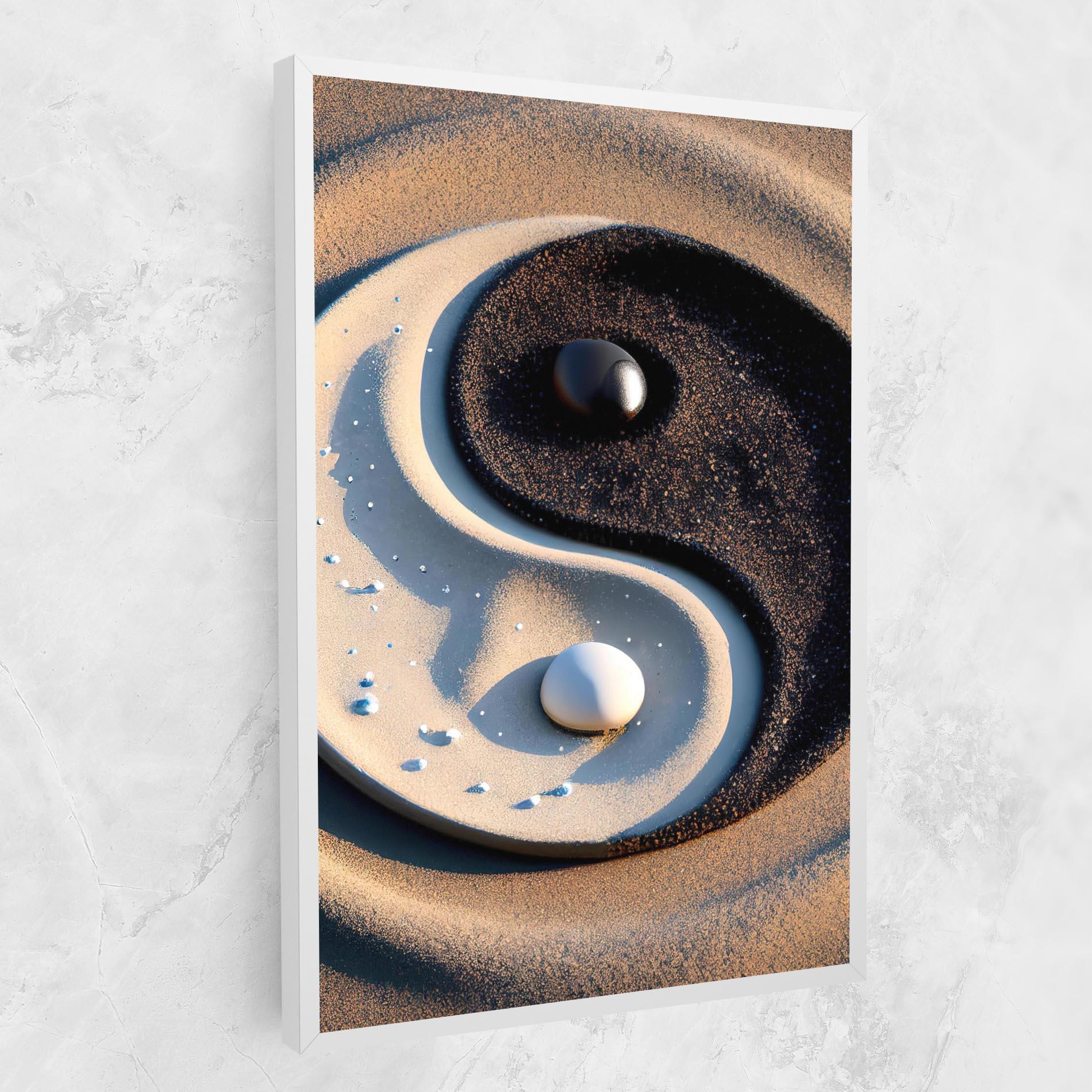 Картина на платно Pretty Sand Yinyang mockup 1