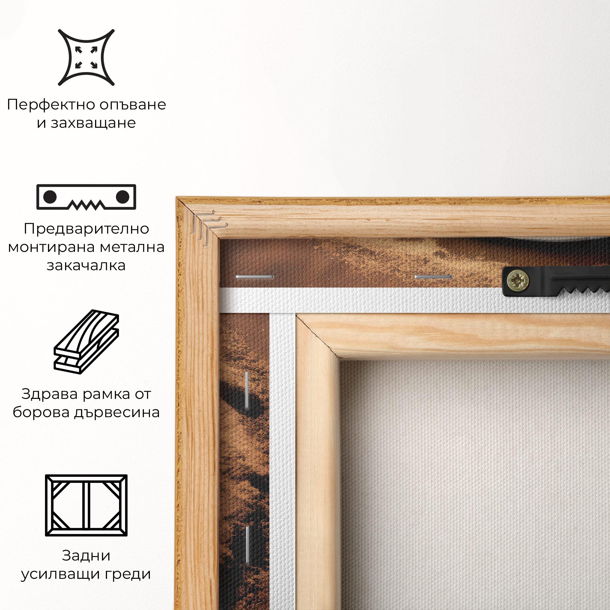 Картина на платно Earth Yinyang mockup 5