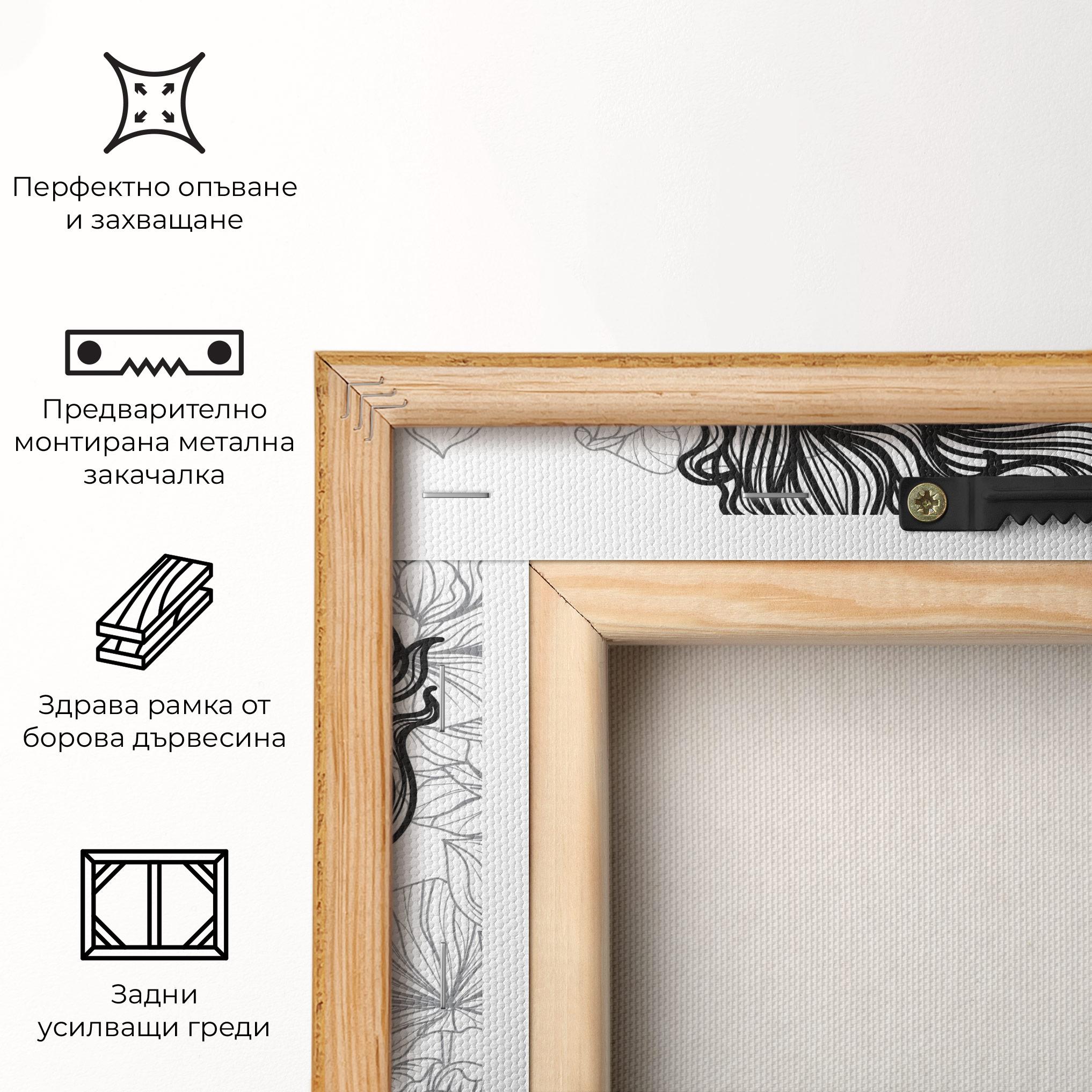 Картина на платно Fish Yinyang mockup 5