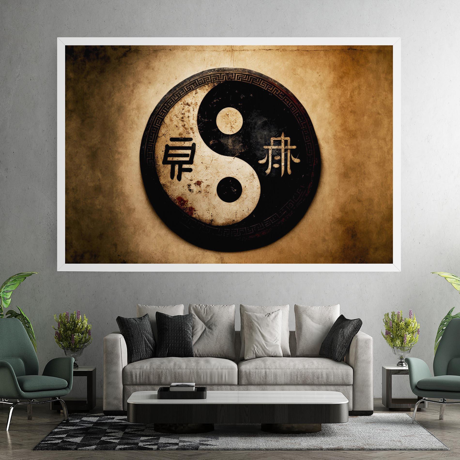 Картина на платно Chinese Yinyang mockup 7