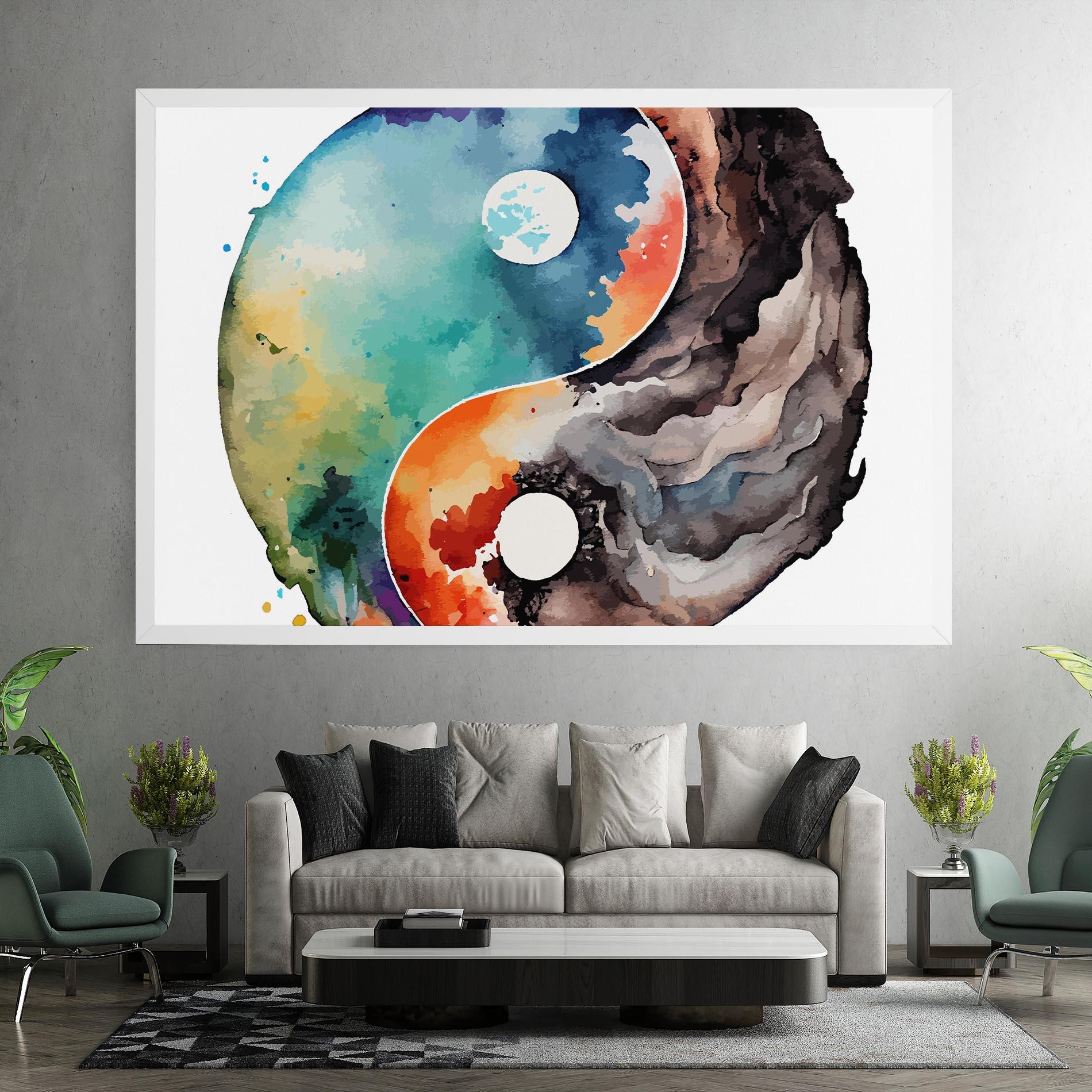 Картина на платно Earth Yinyang Art mockup 7