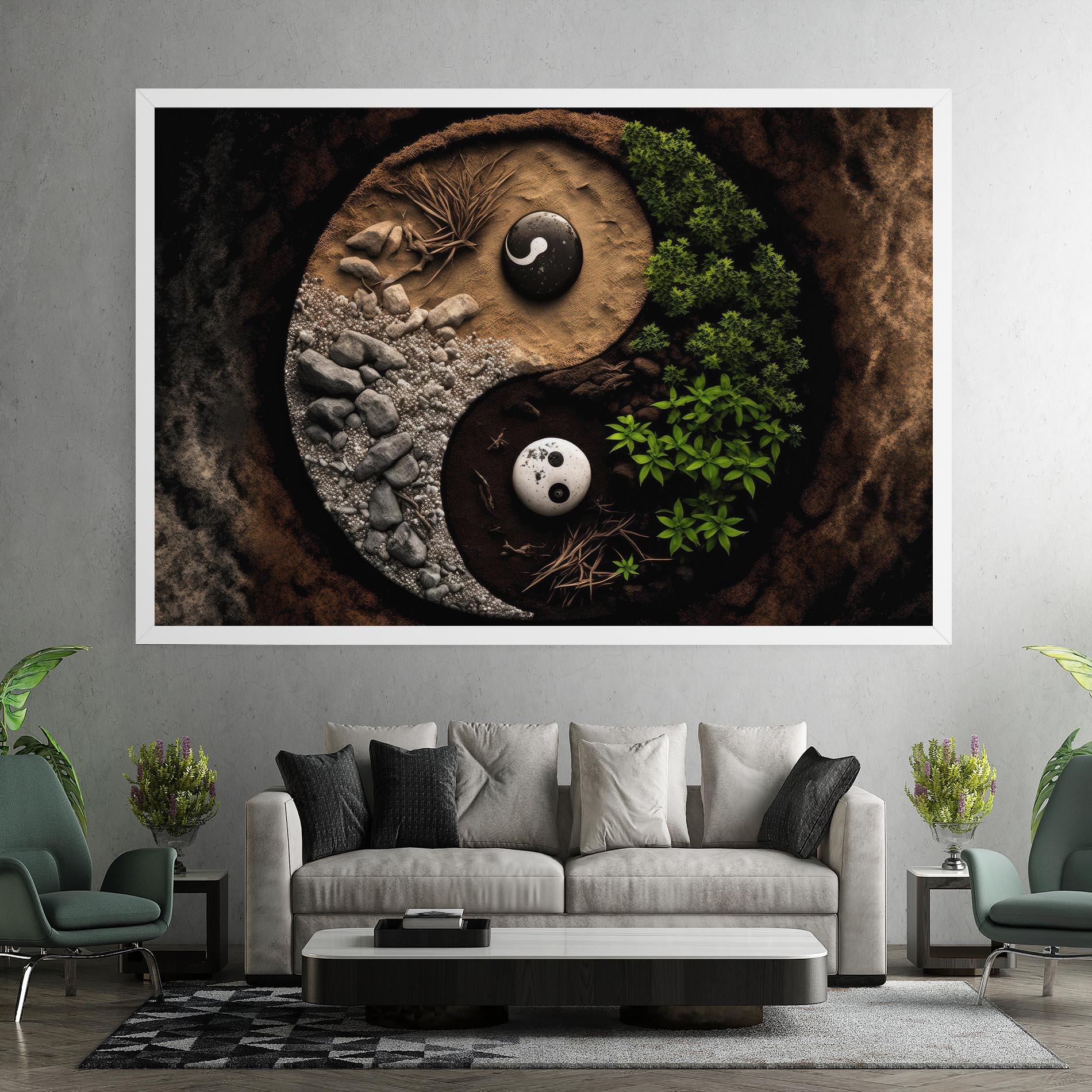 Картина на платно Nature Yinyang mockup 7