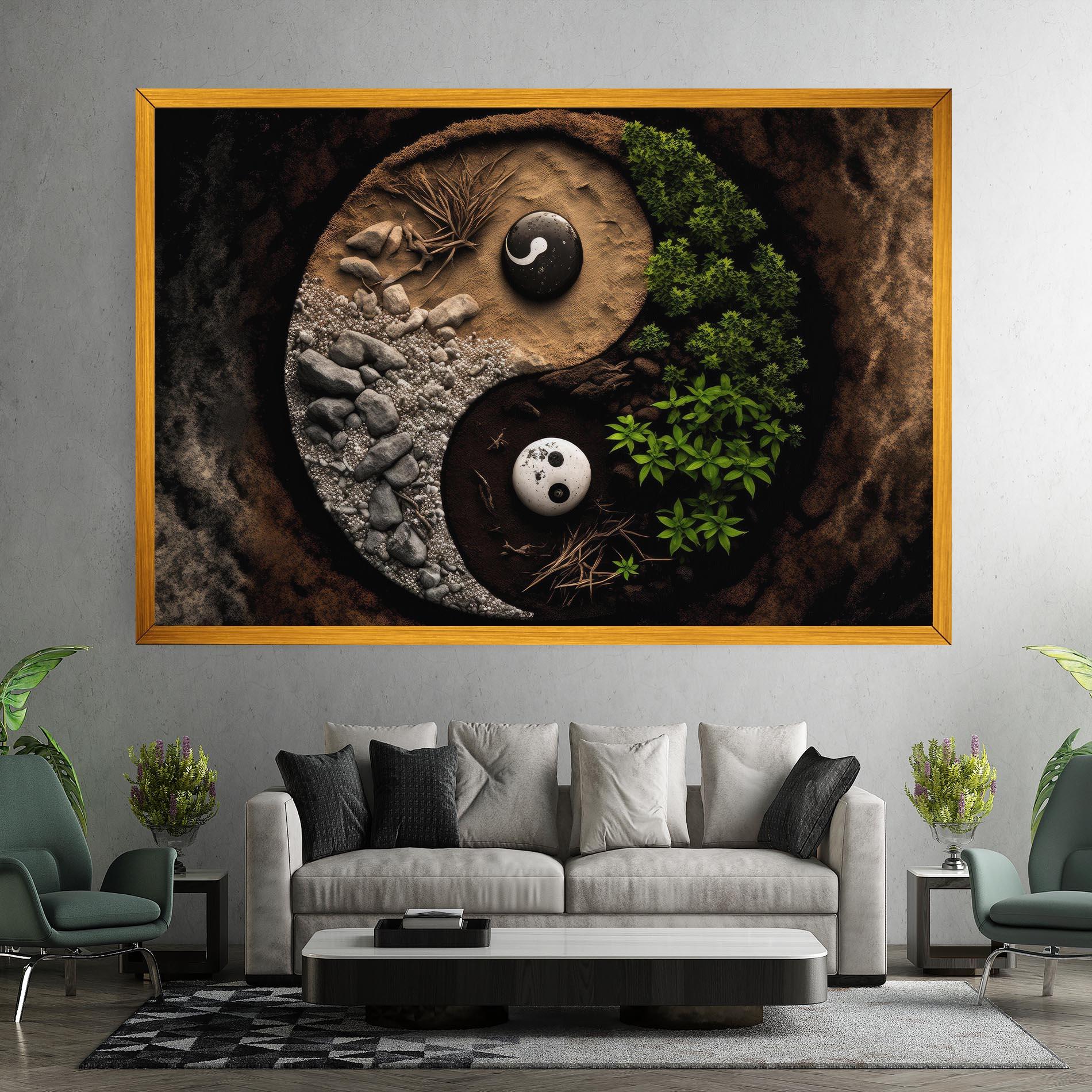 Картина на платно Nature Yinyang mockup 7
