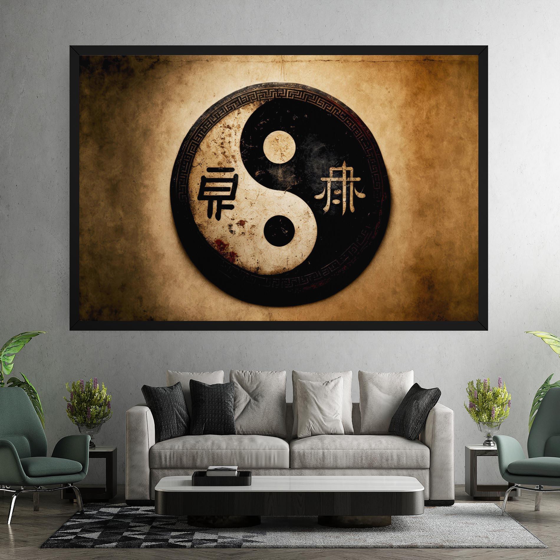 Картина на платно Chinese Yinyang mockup 7