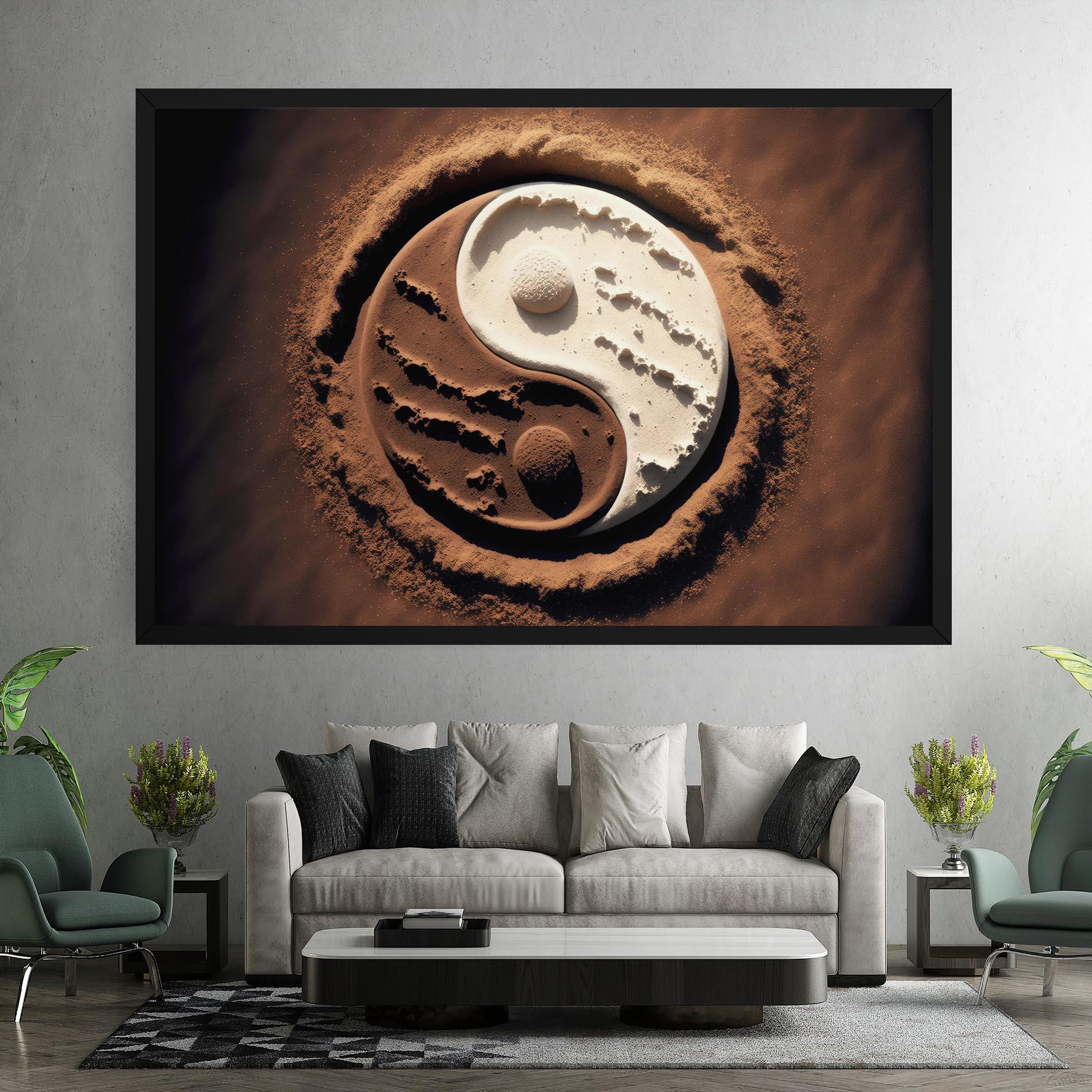 Картина на платно Earth Yinyang mockup 7