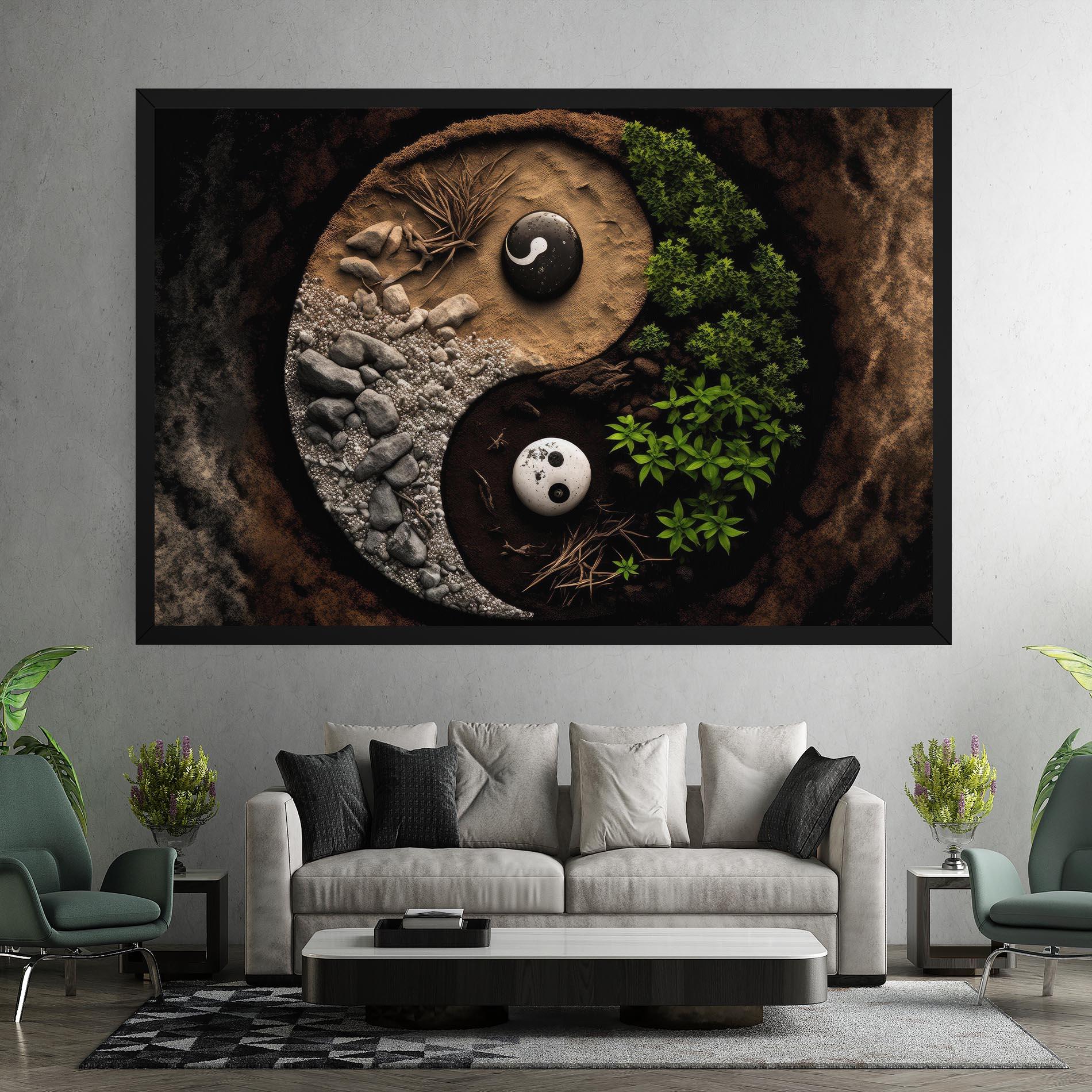 Картина на платно Nature Yinyang mockup 7