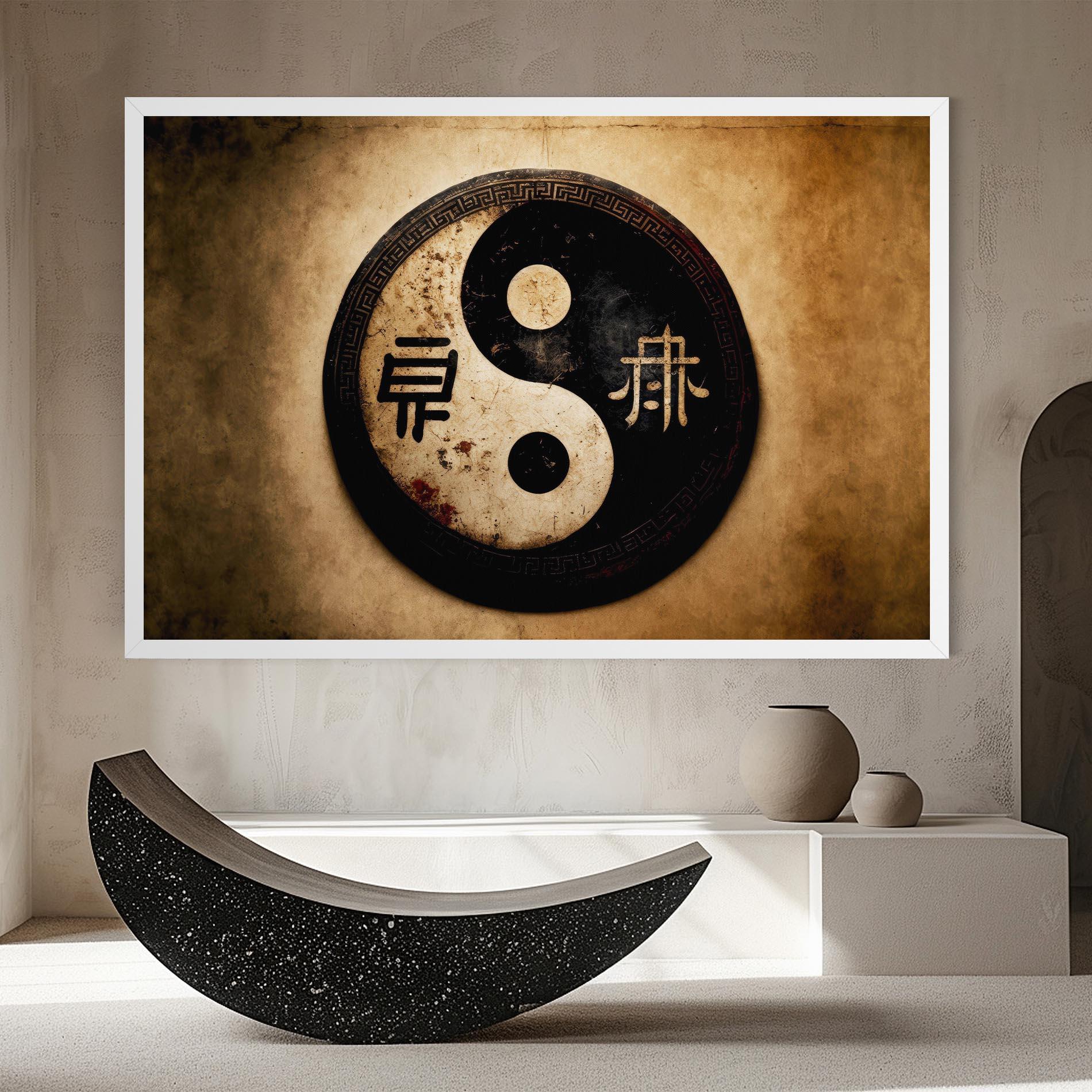 Картина на платно Chinese Yinyang mockup 8
