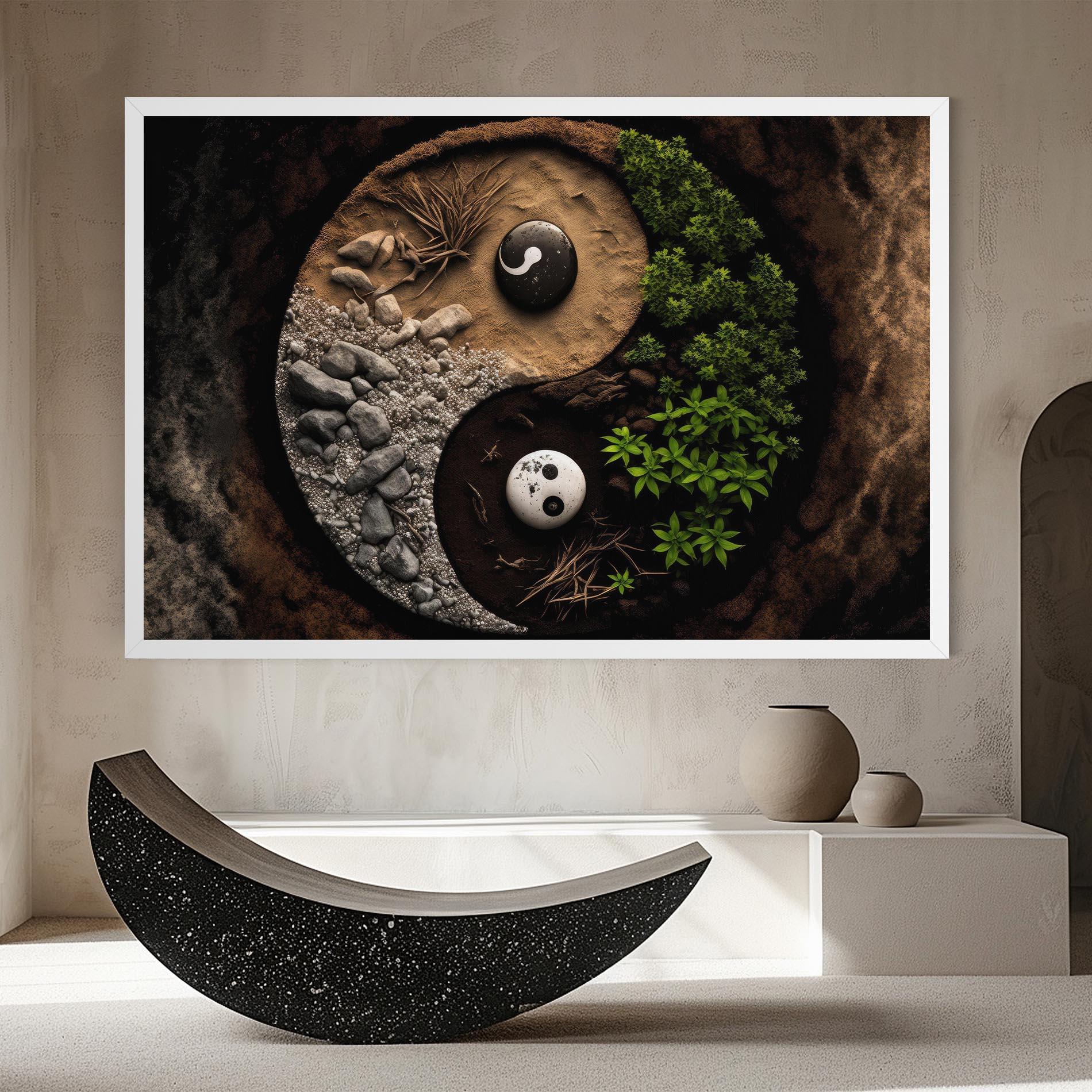 Картина на платно Nature Yinyang mockup 8