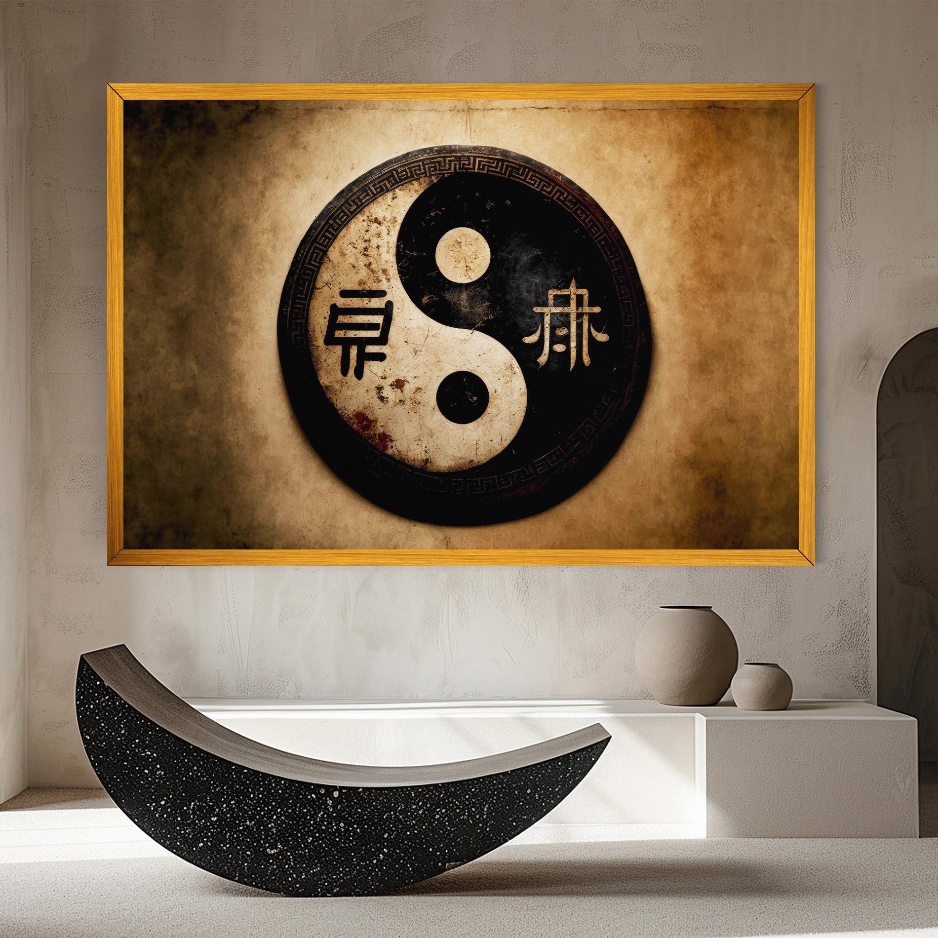 Картина на платно Chinese Yinyang mockup 8