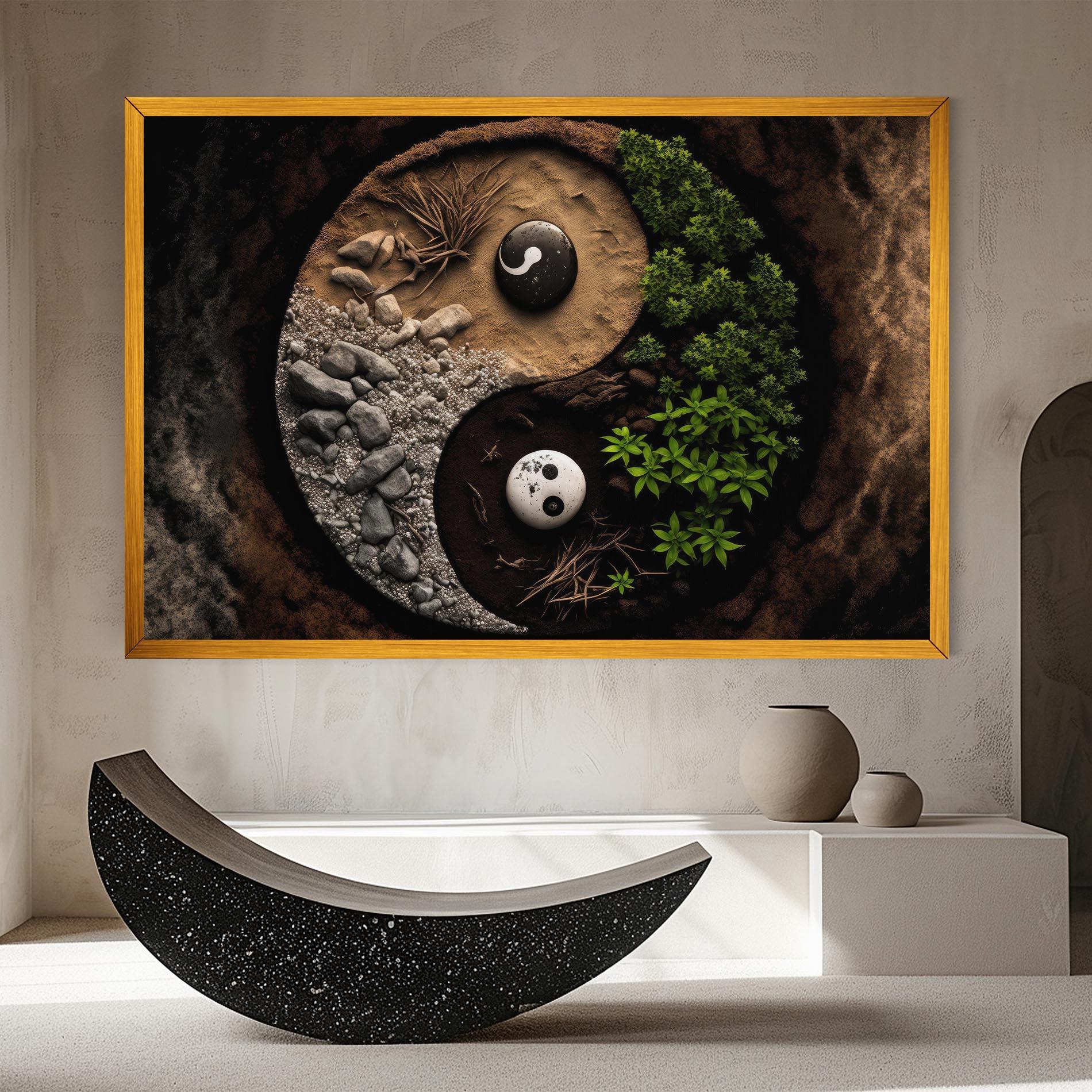 Картина на платно Nature Yinyang mockup 8