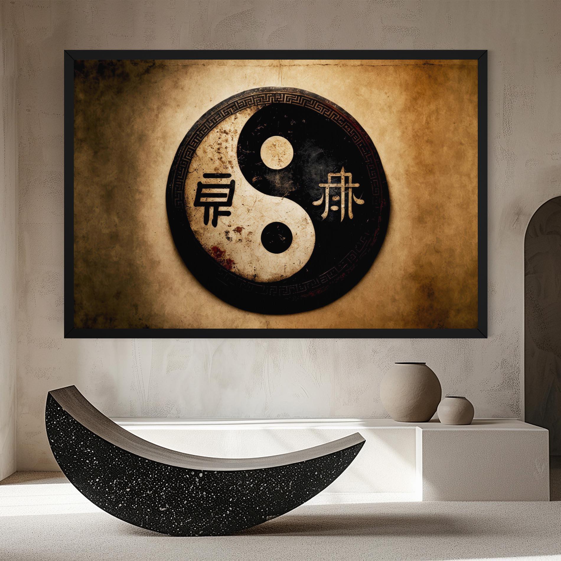 Картина на платно Chinese Yinyang mockup 8
