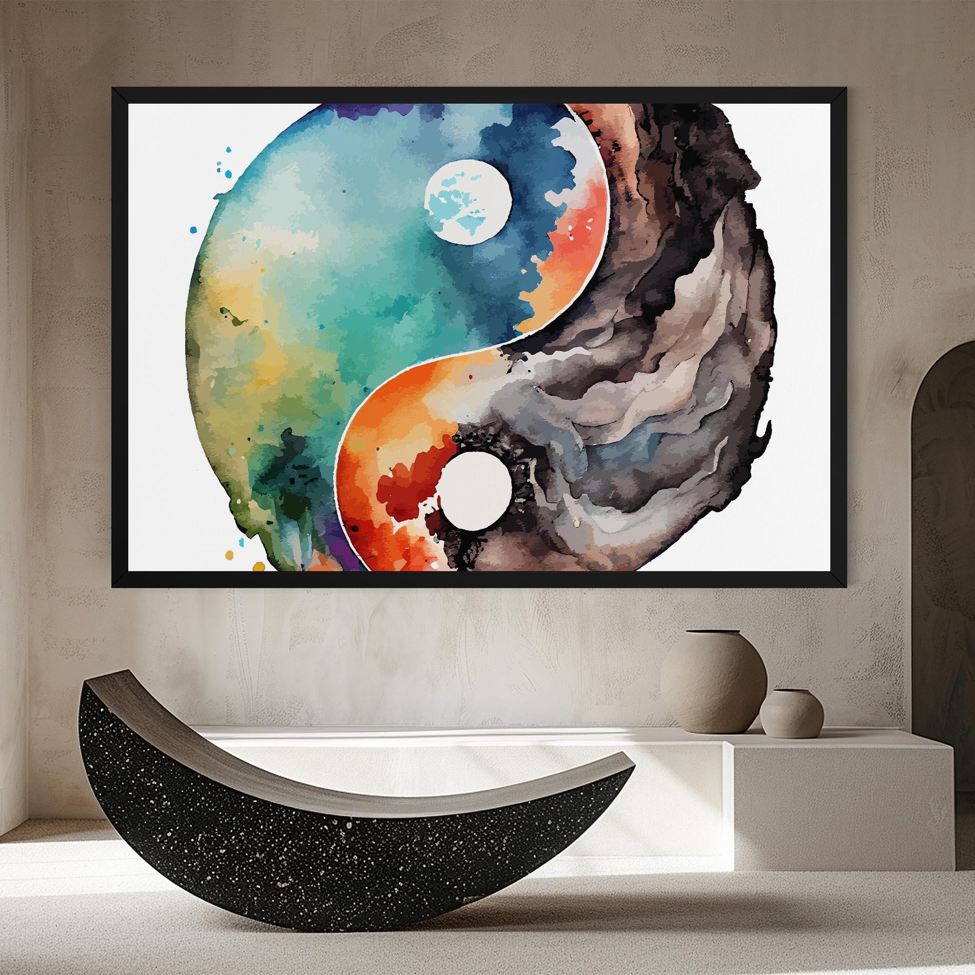 Картина на платно Earth Yinyang Art mockup 8