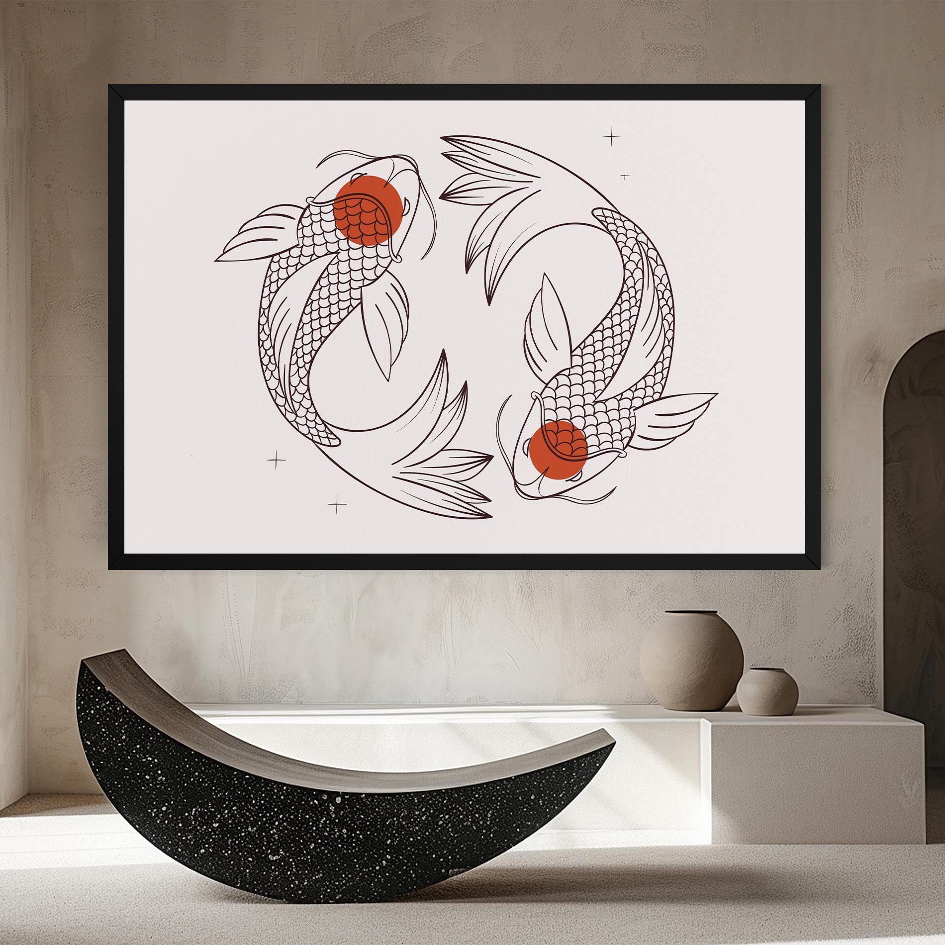 Koi Yinyang Art mockup 8