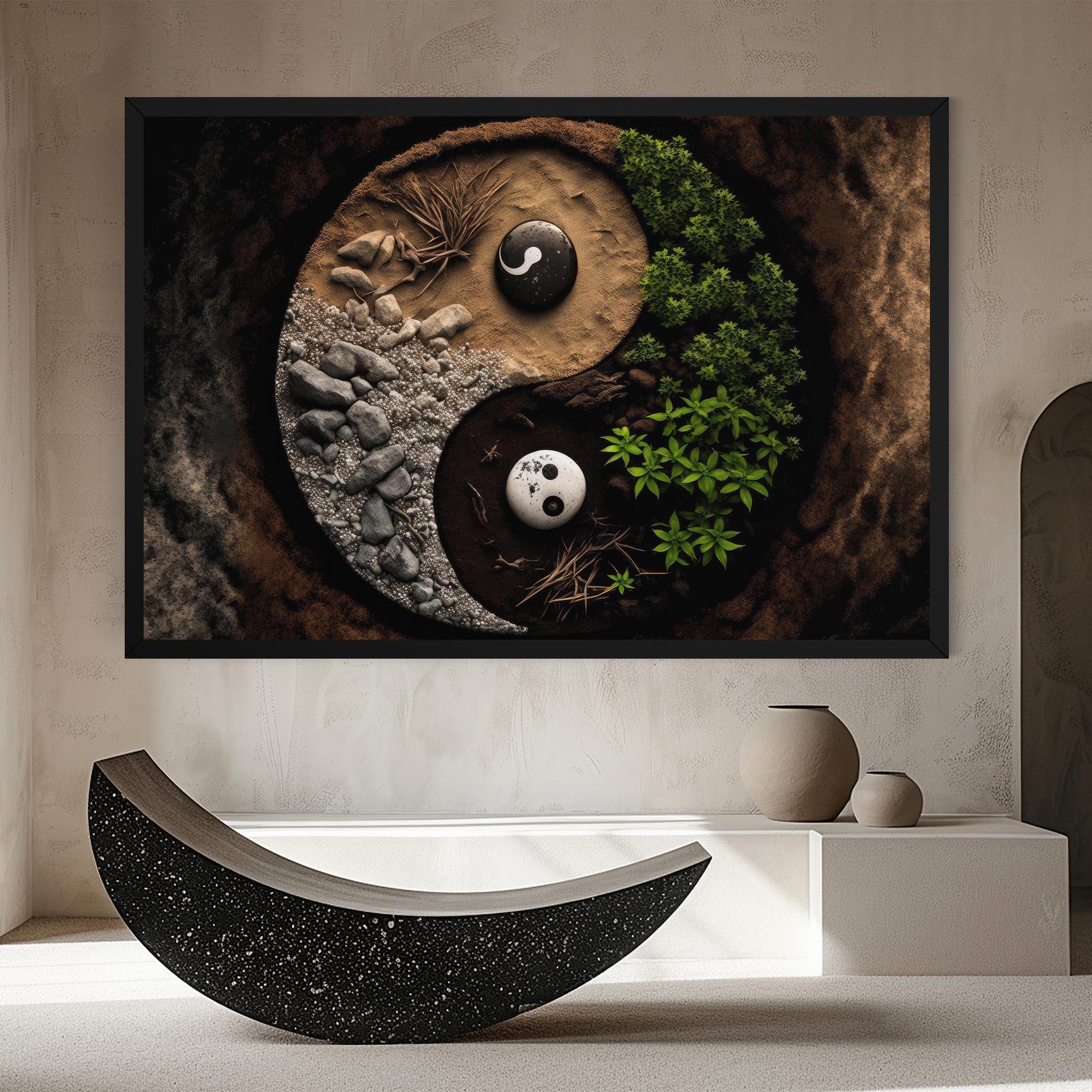 Картина на платно Nature Yinyang mockup 8