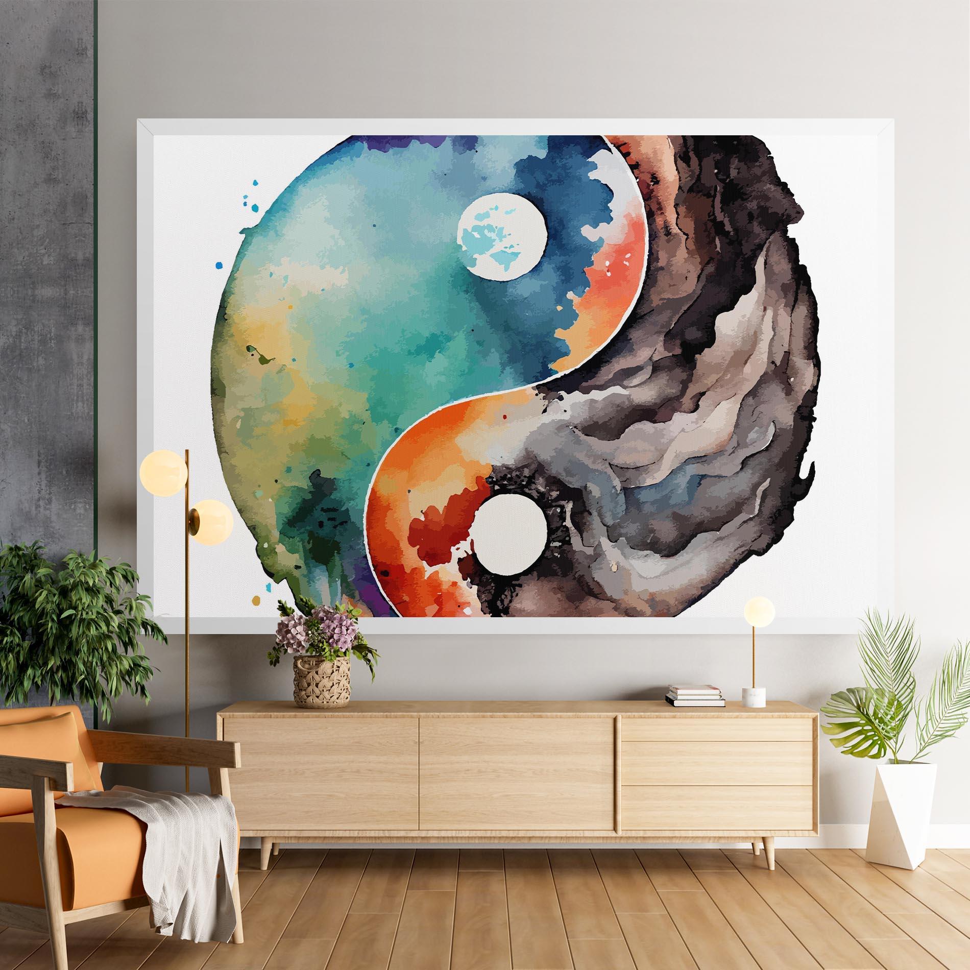 Картина на платно Earth Yinyang Art mockup 9