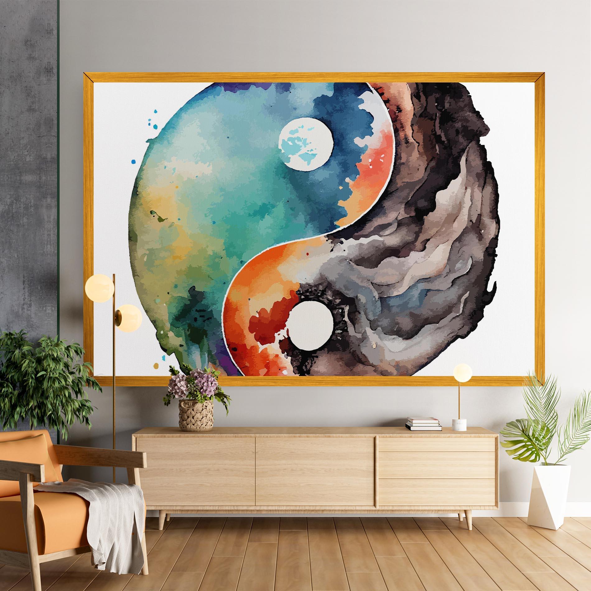 Картина на платно Earth Yinyang Art mockup 9