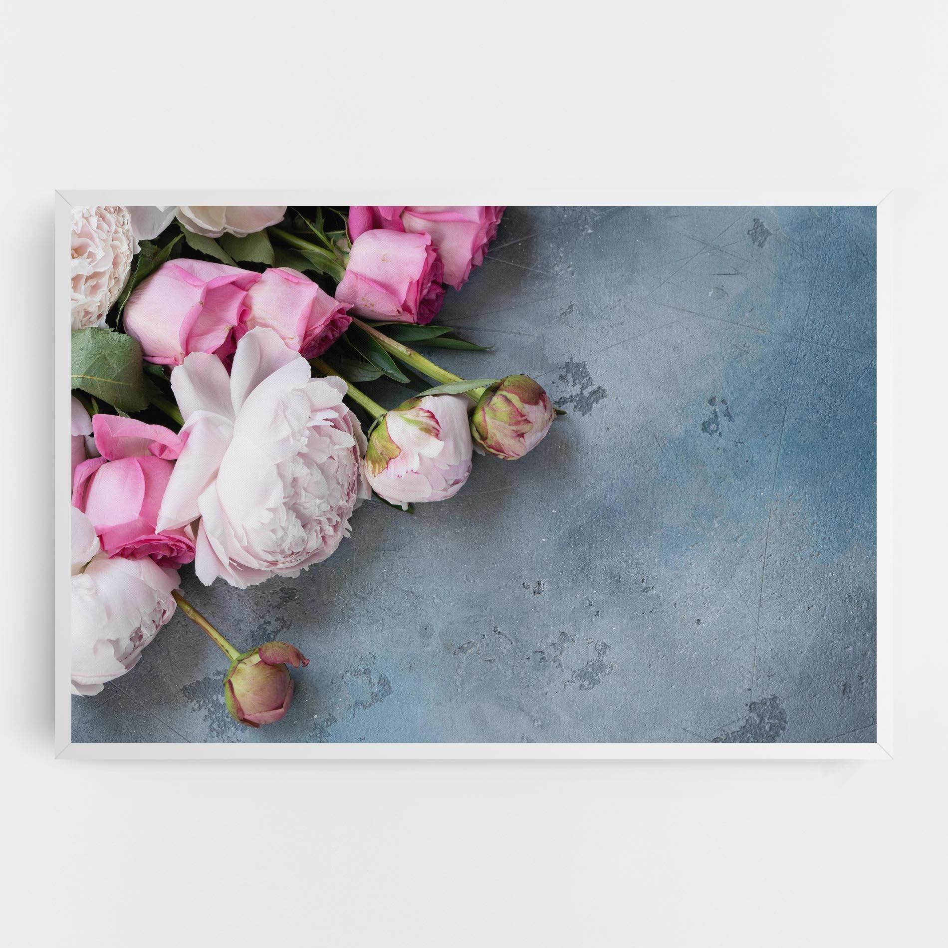 Cute Pink Peonies mockup 0