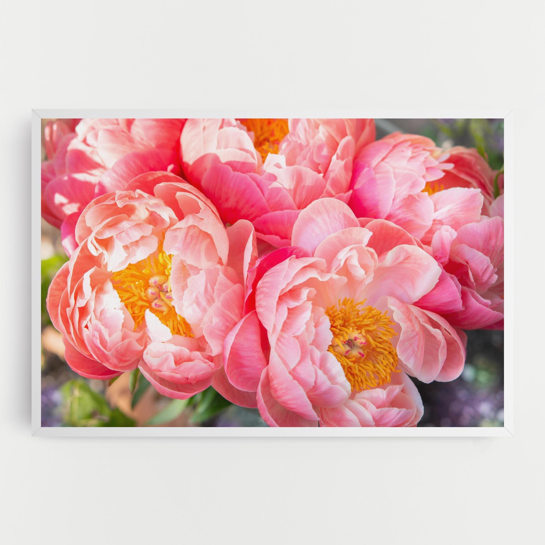 Картина на платно Opened Peonies Bouquet mockup 0