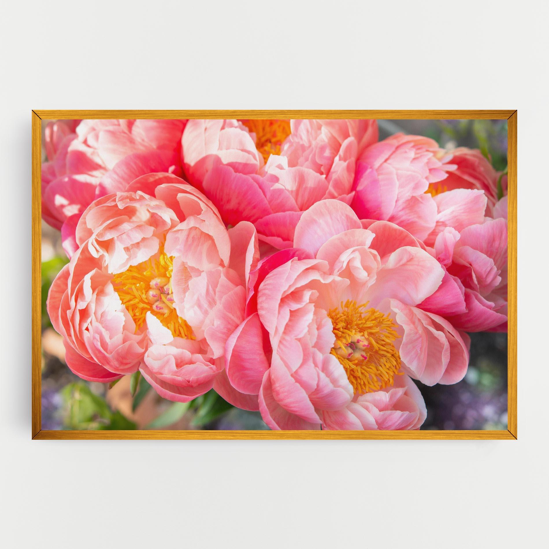 Картина на платно Opened Peonies Bouquet mockup 0