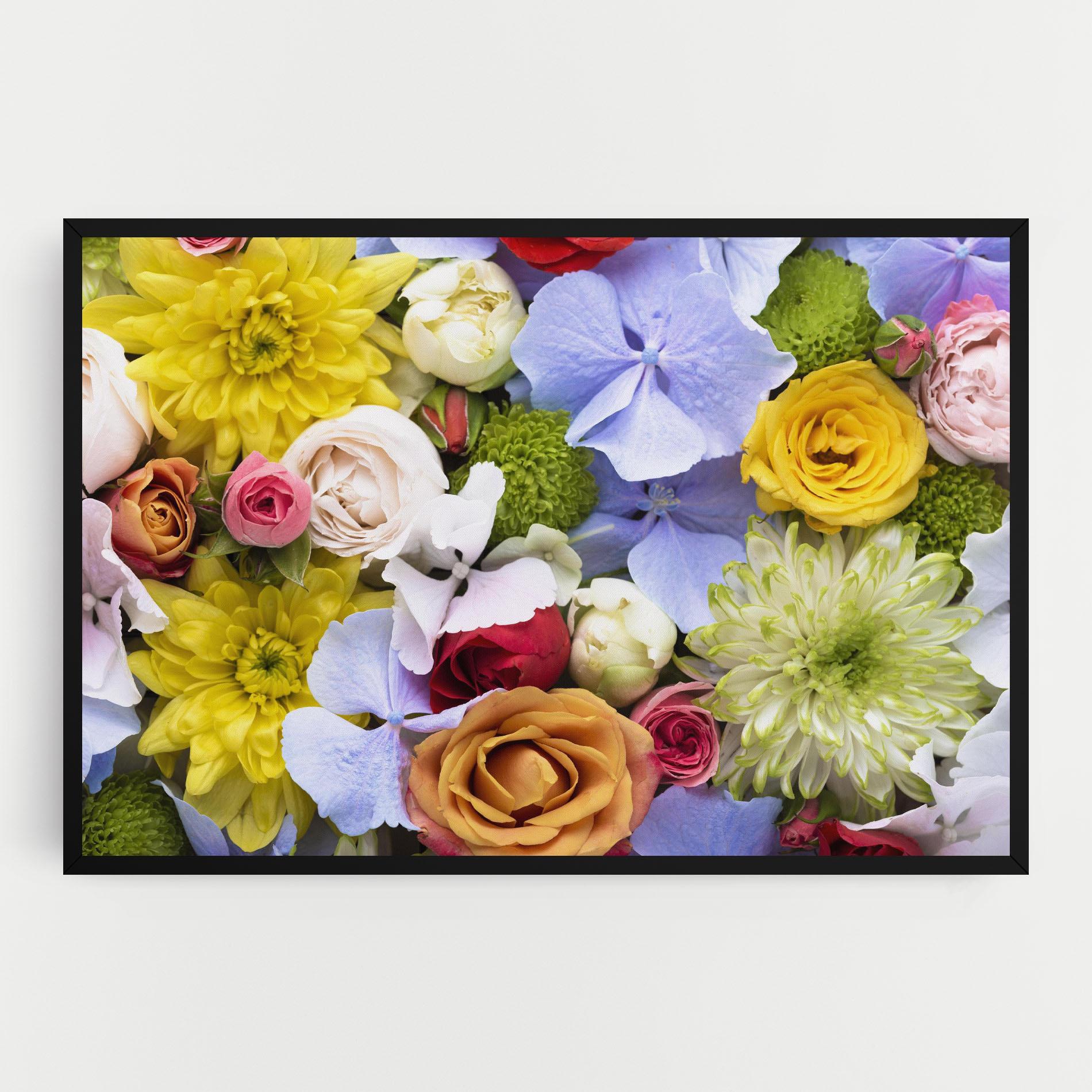 Картина на платно Color Mix Flower Bouquet mockup 0
