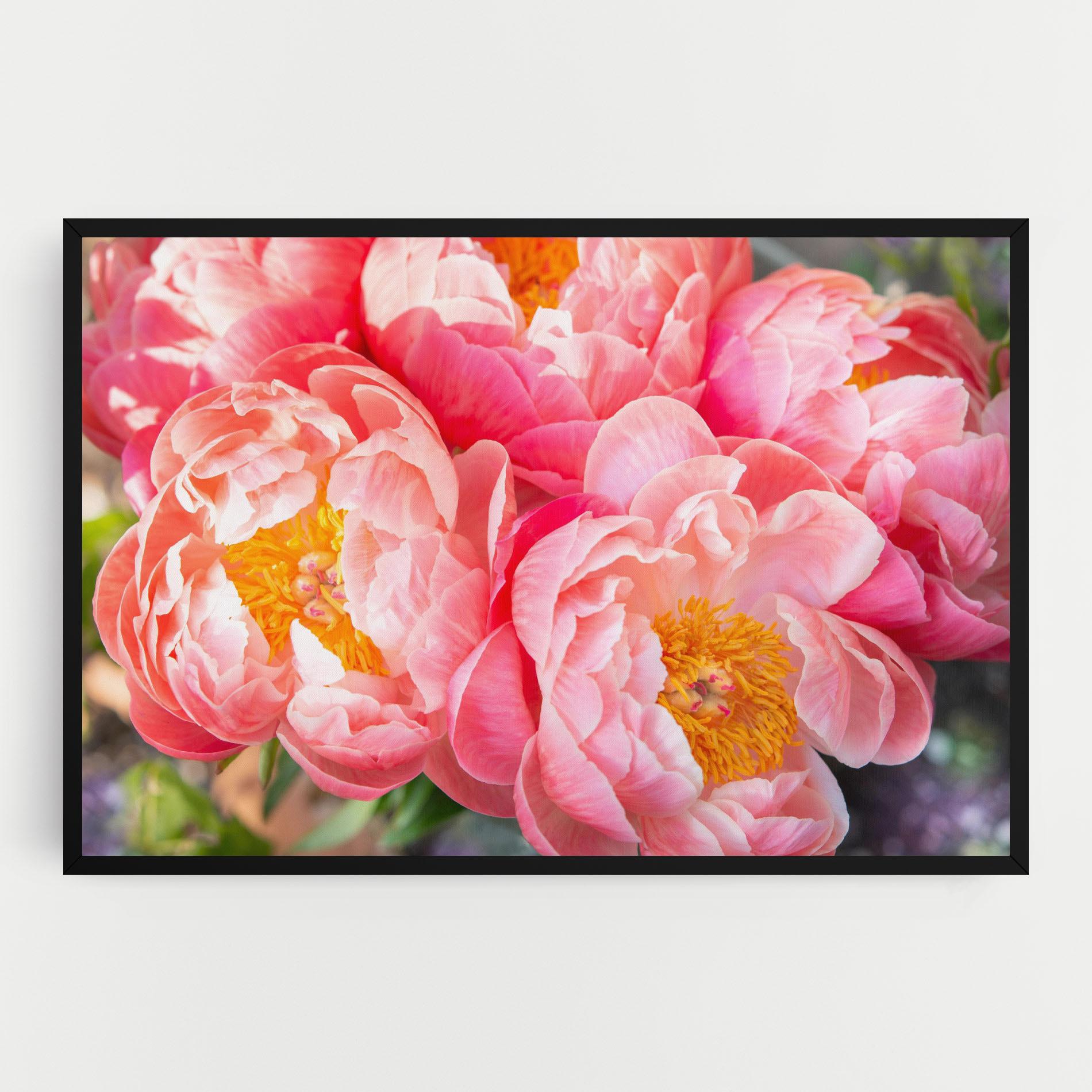 Картина на платно Opened Peonies Bouquet mockup 0