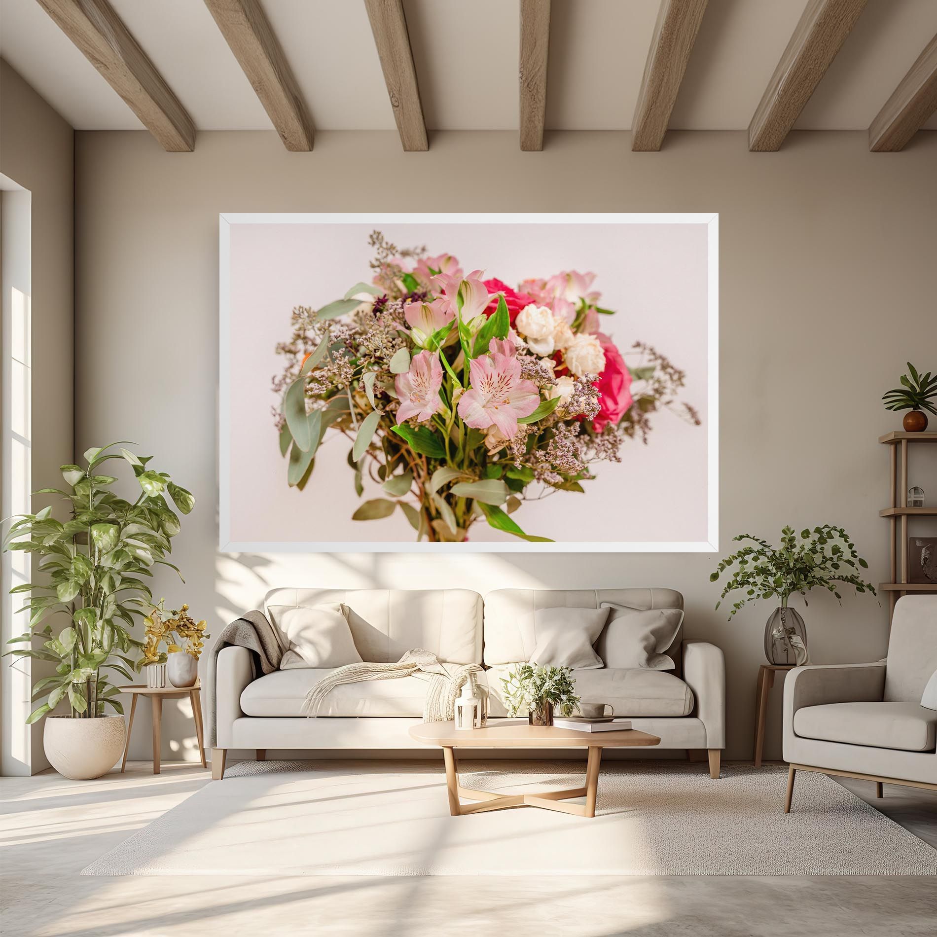 Girly Pink Bouquet mockup 6