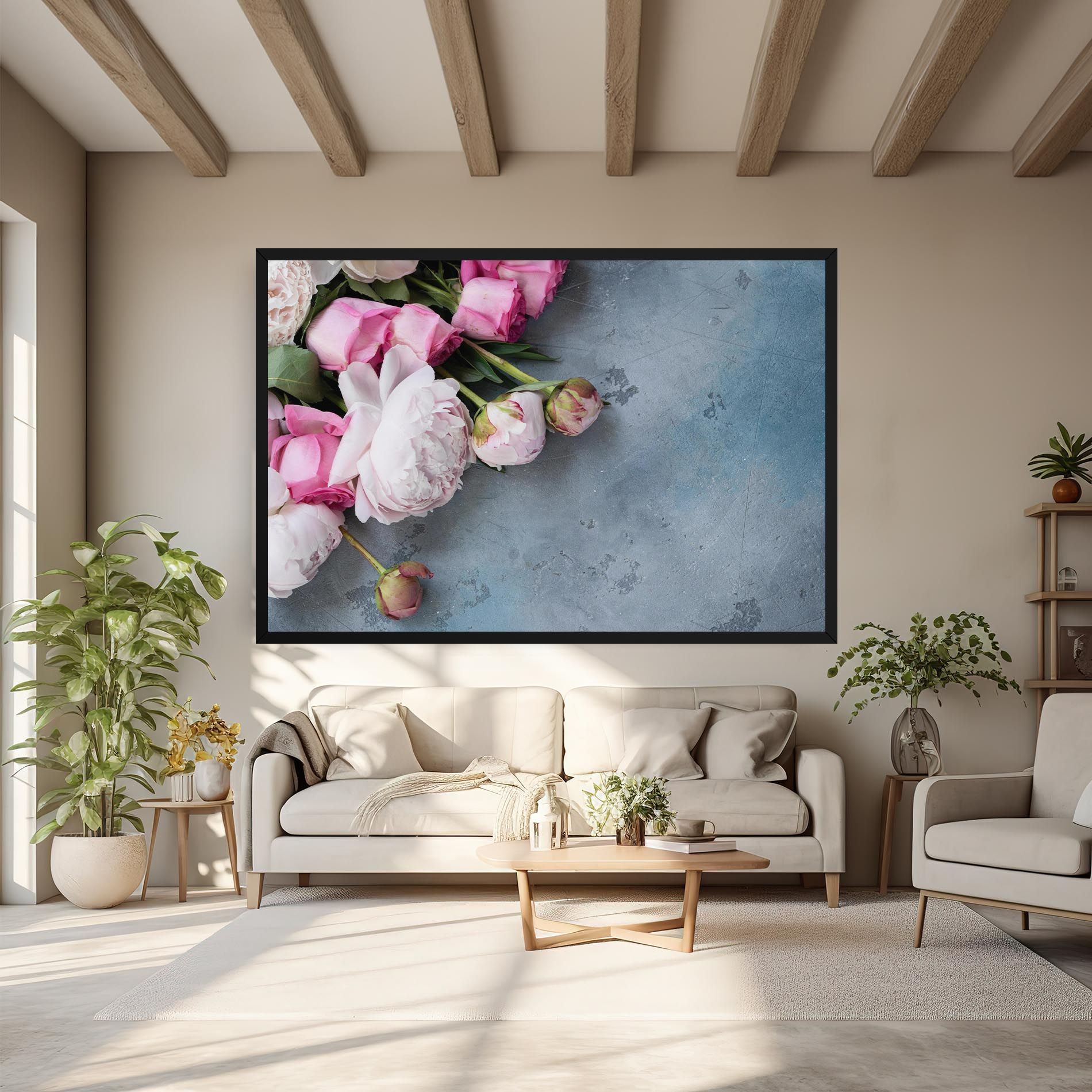 Cute Pink Peonies mockup 6