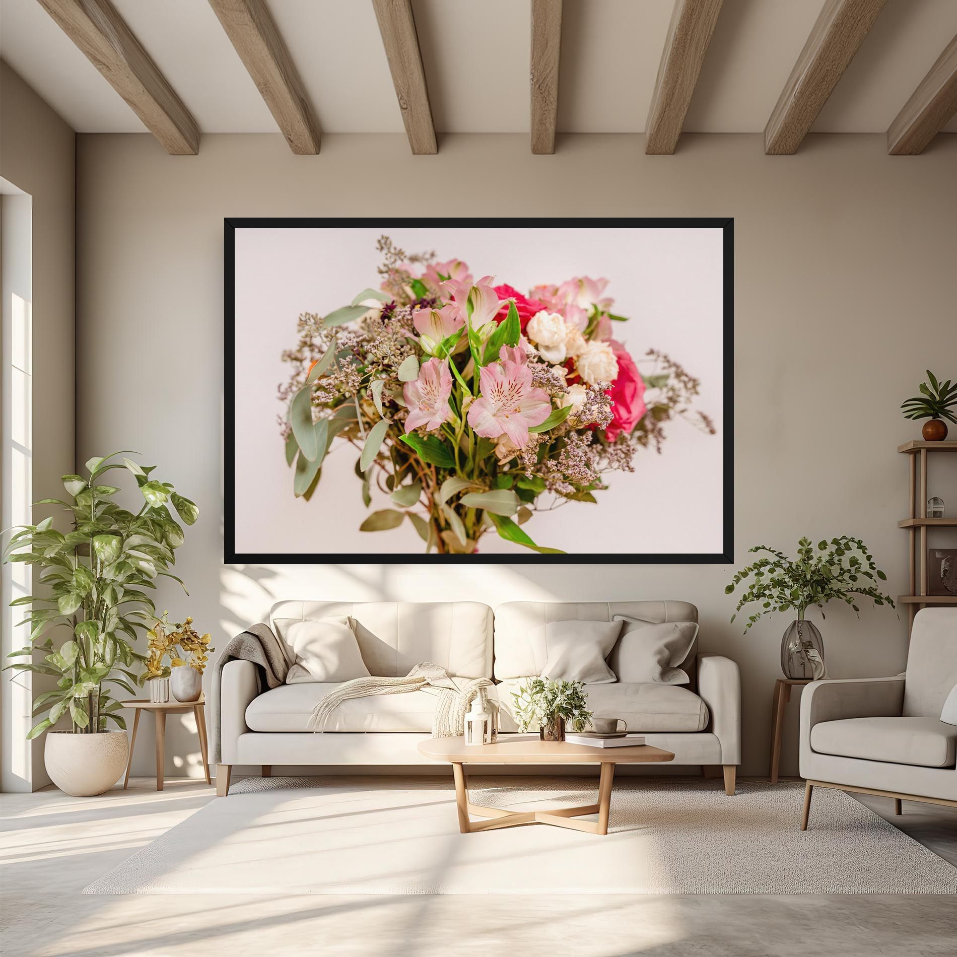 Girly Pink Bouquet mockup 6