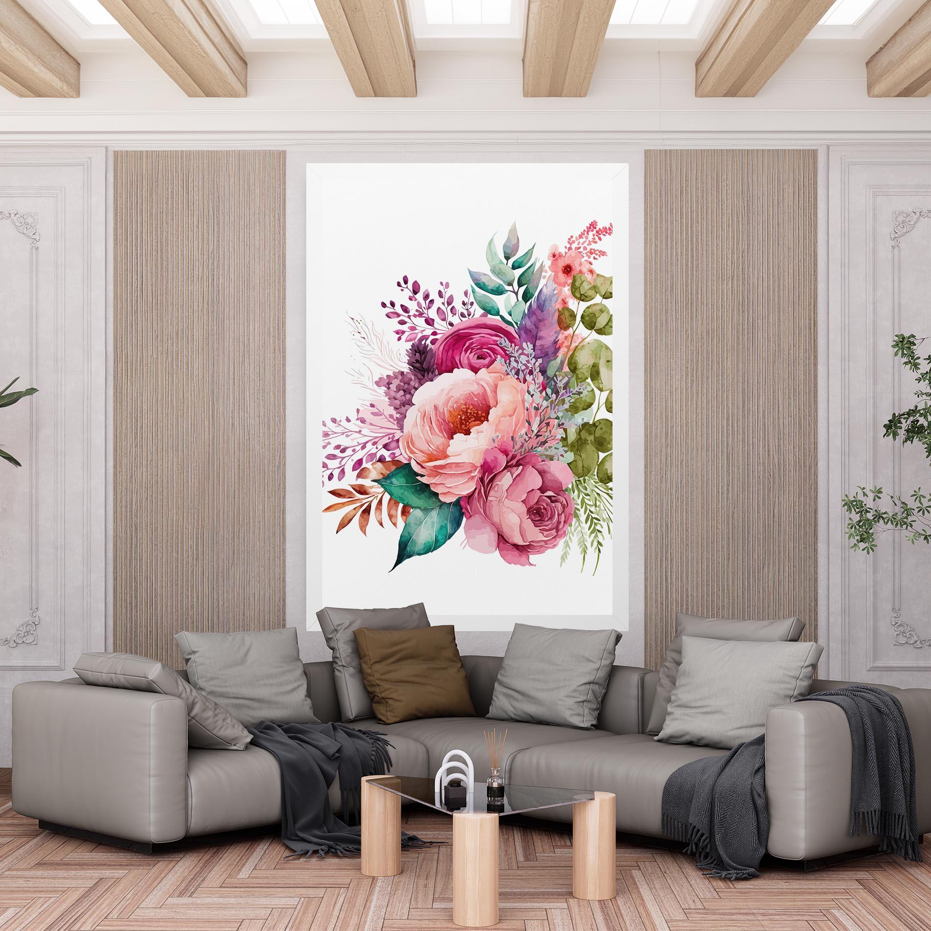 Картина на платно Bouquet Of Pink Roses mockup 6