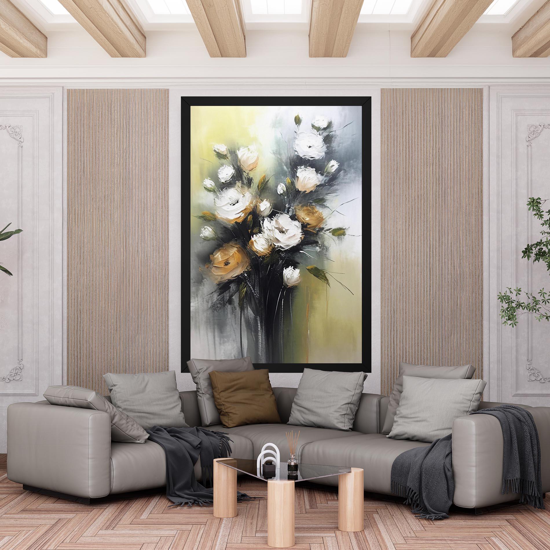 Картина на платно Bouquet Painting mockup 6