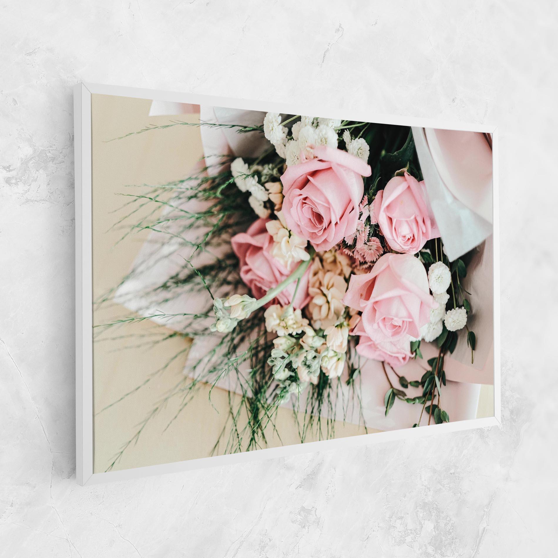 Картина на платно Baby Pink Bouquet mockup 1