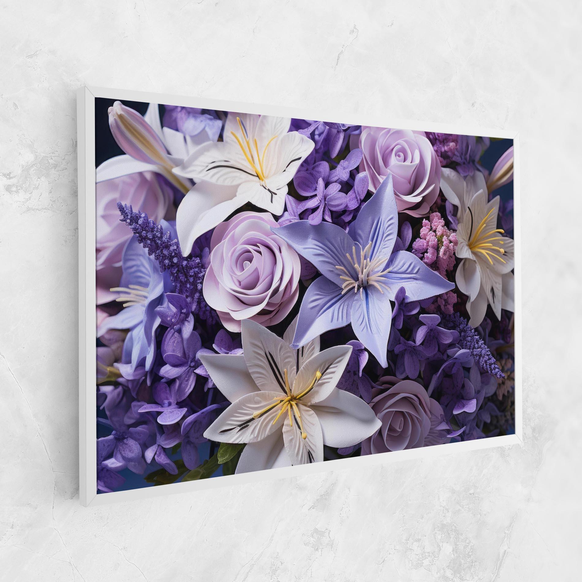 Картина на платно Purple Cute Bouquet mockup 1