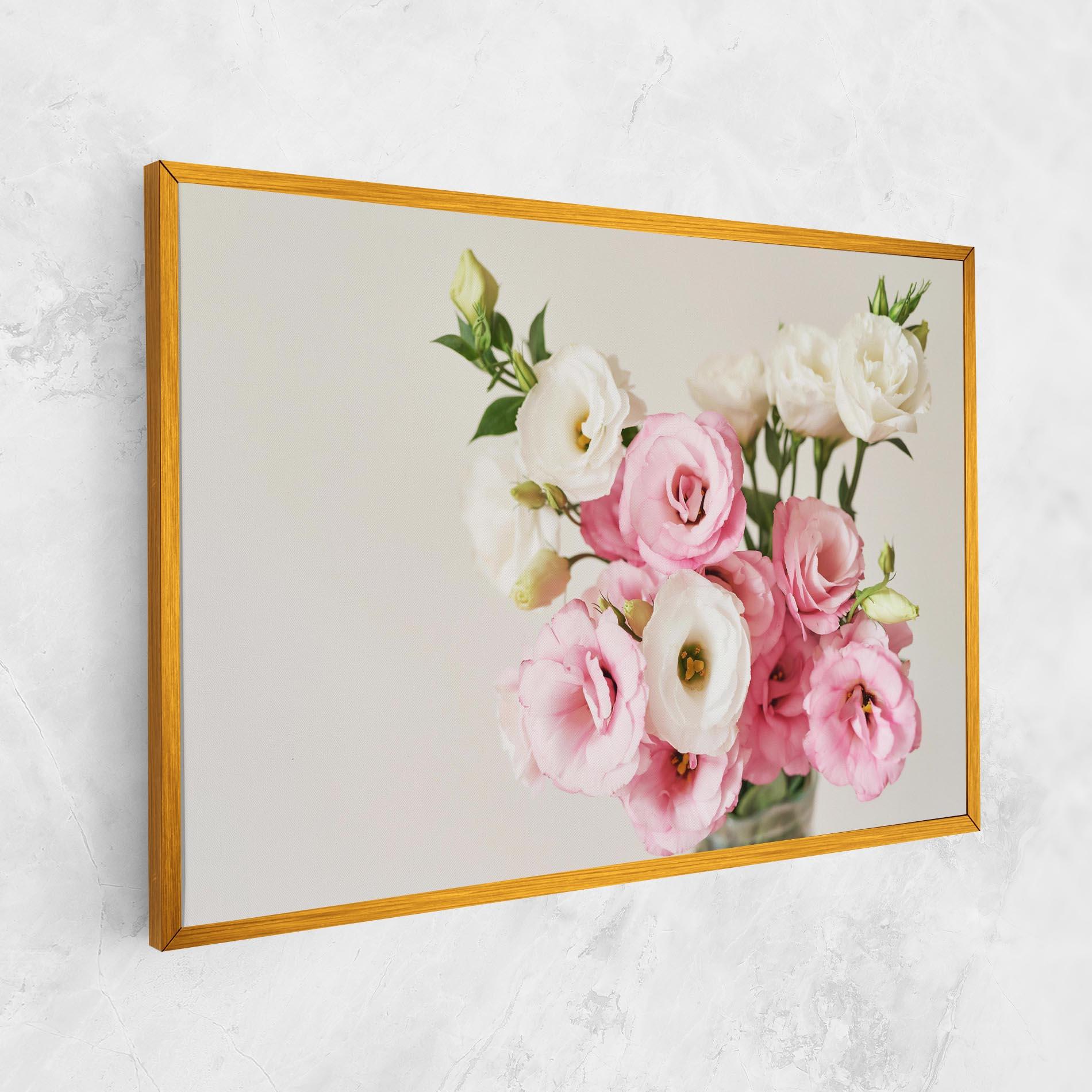 Картина на платно Cute Pink Flowers mockup 1