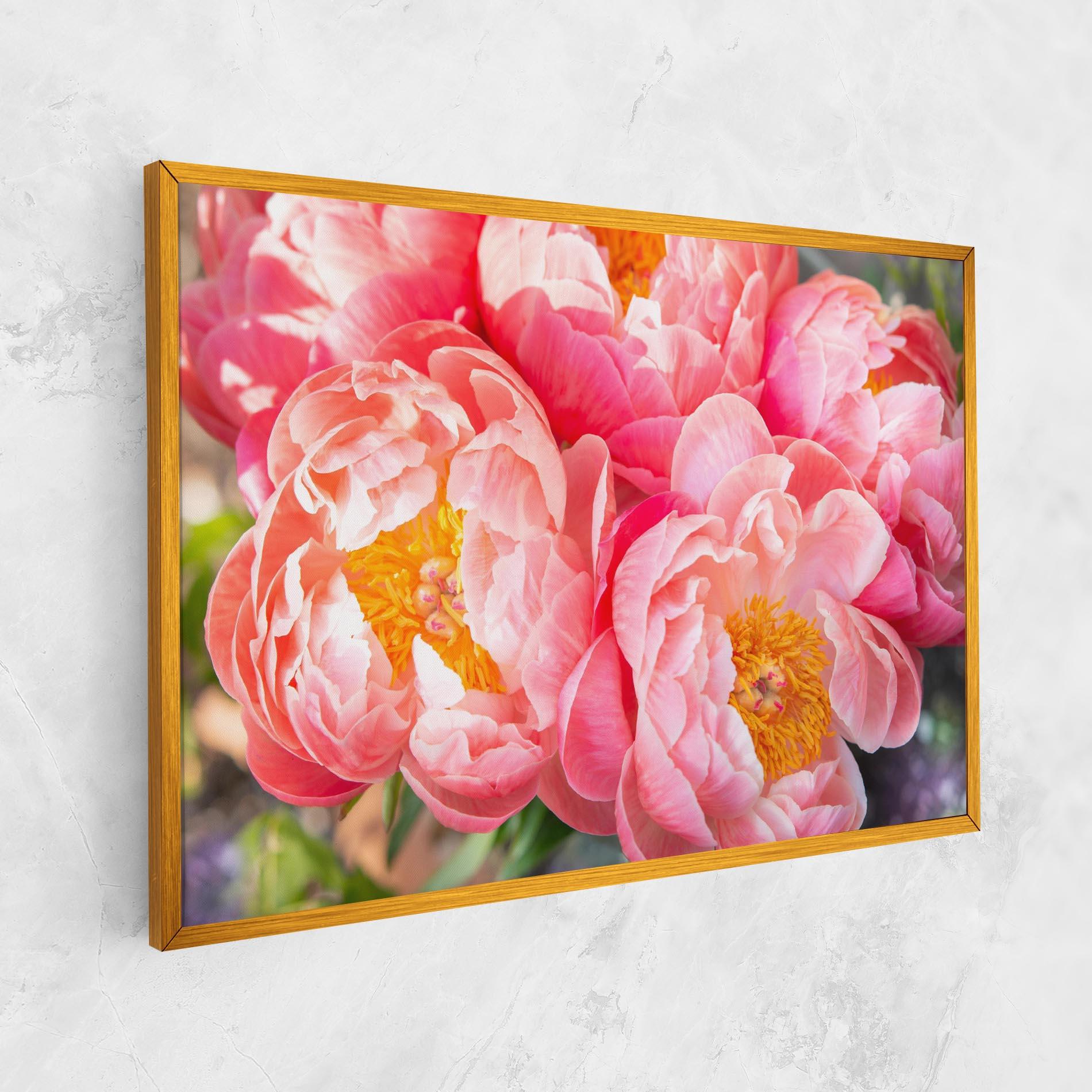 Картина на платно Opened Peonies Bouquet mockup 1