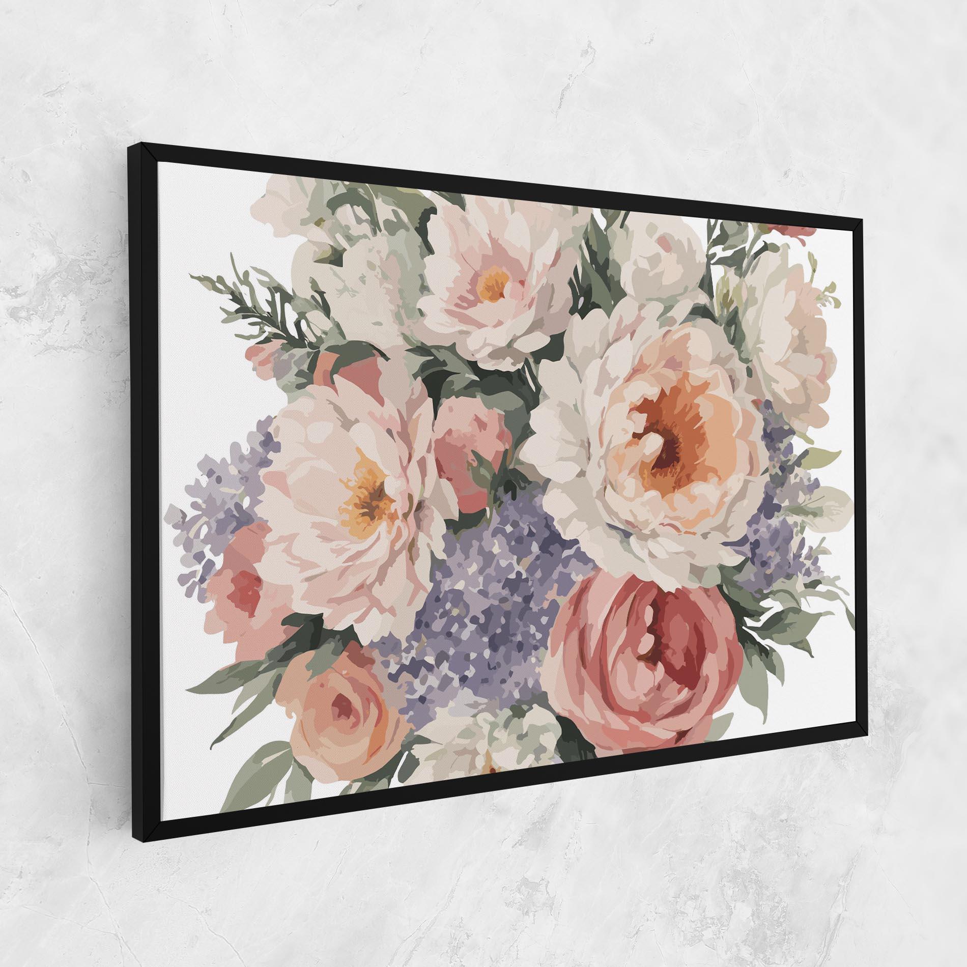 Картина на платно Pretty Watercolor Bouquet mockup 1