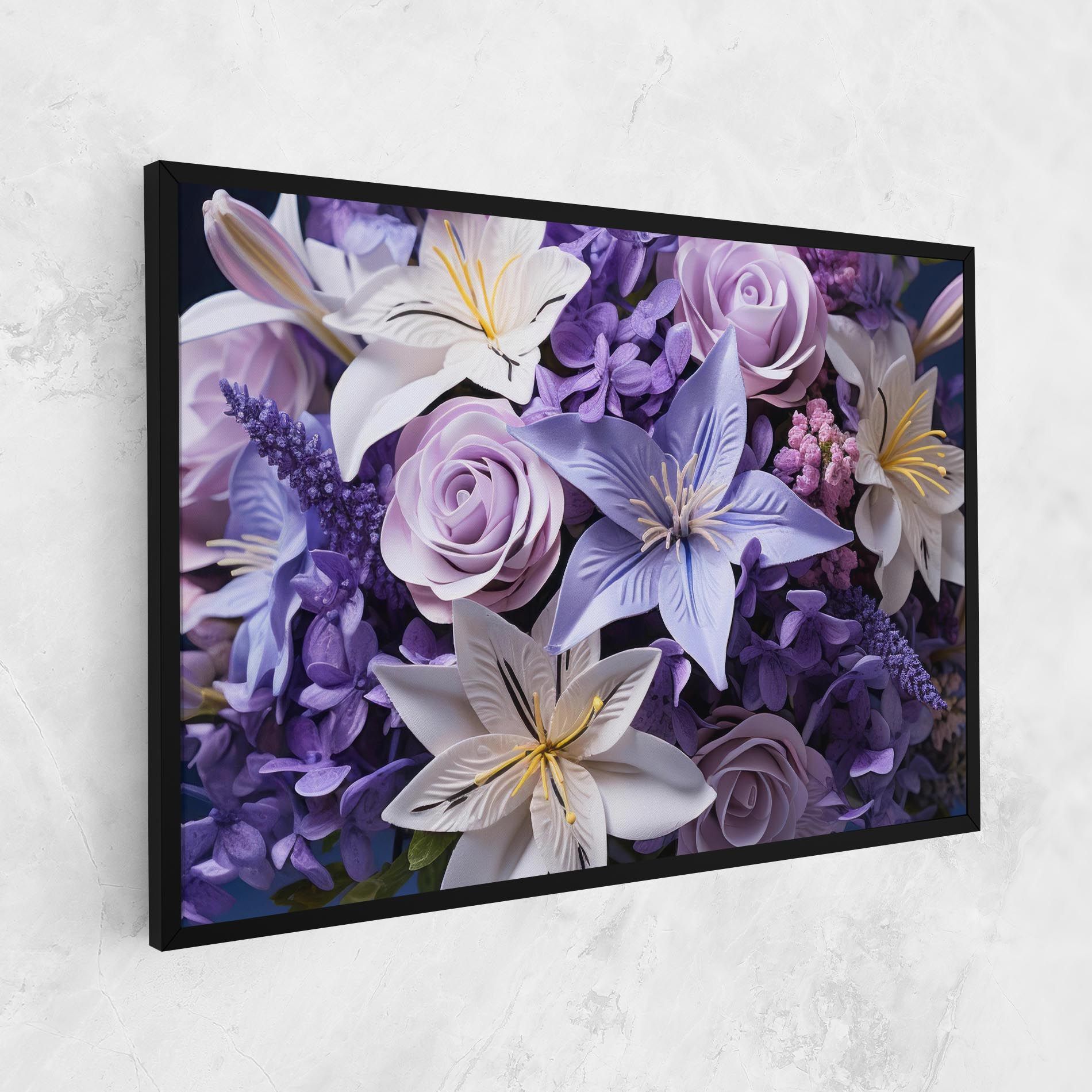 Purple Cute Bouquet mockup 1