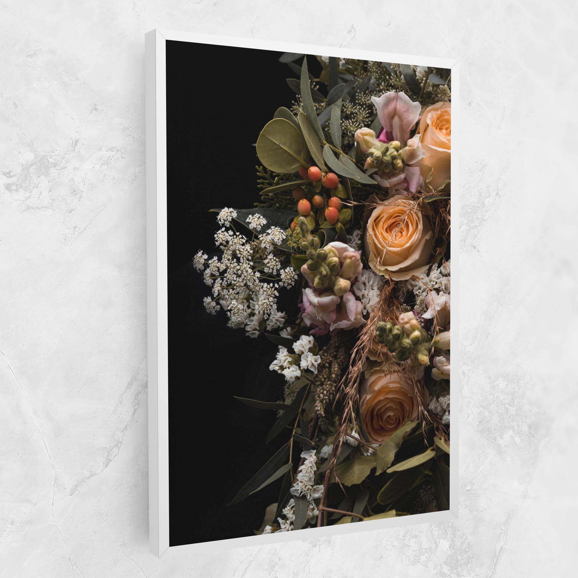 Картина на платно Dark Flower Bouquet mockup 1