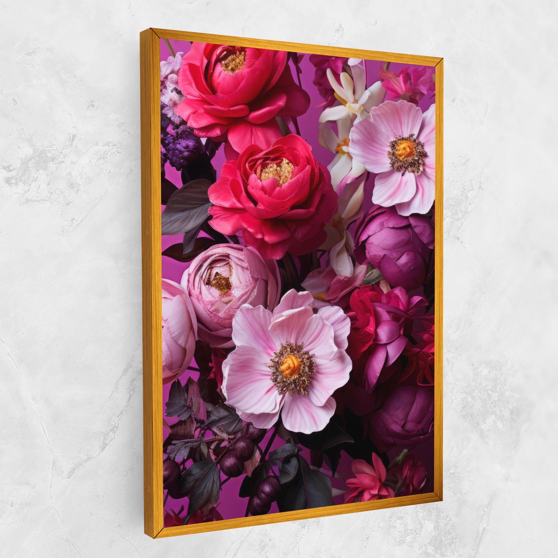 Pink Red Bouquet mockup 1