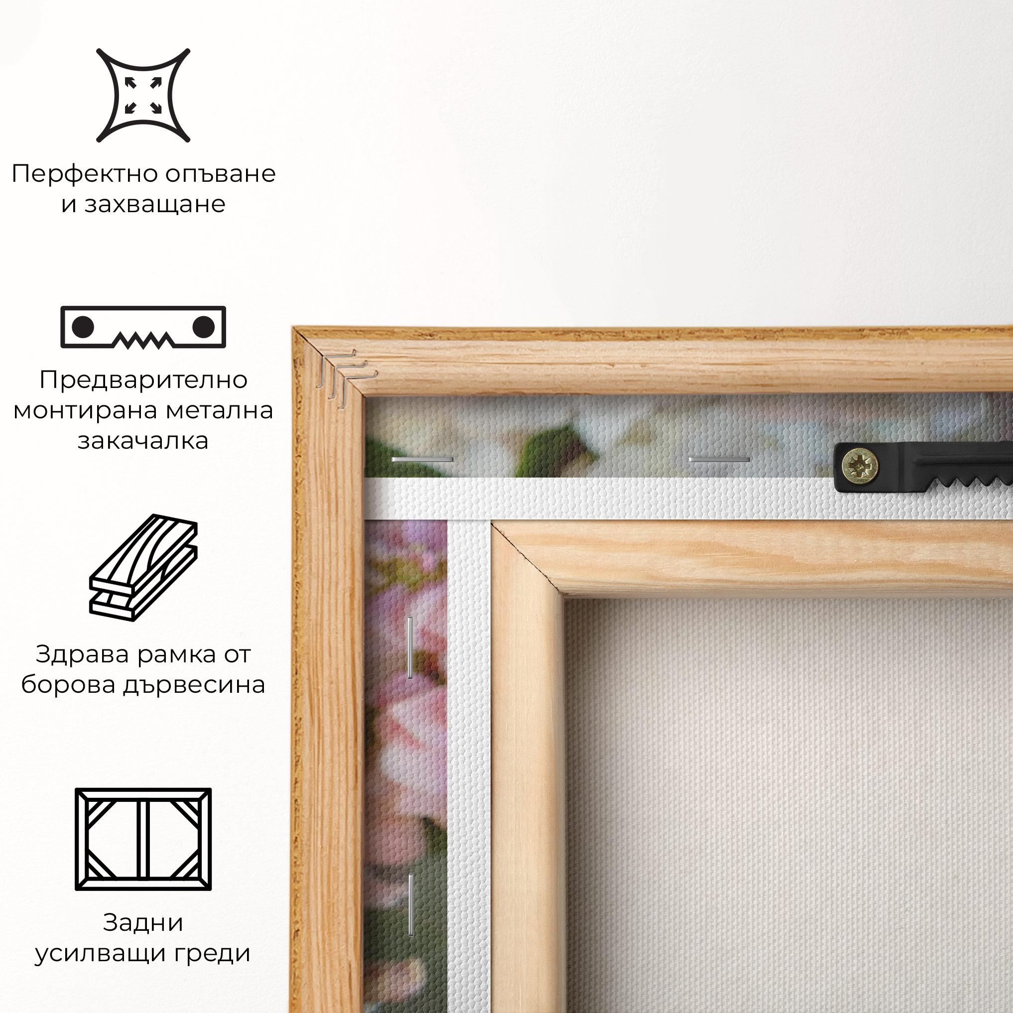 Картина на платно Beautiful Pink Pastel mockup 5